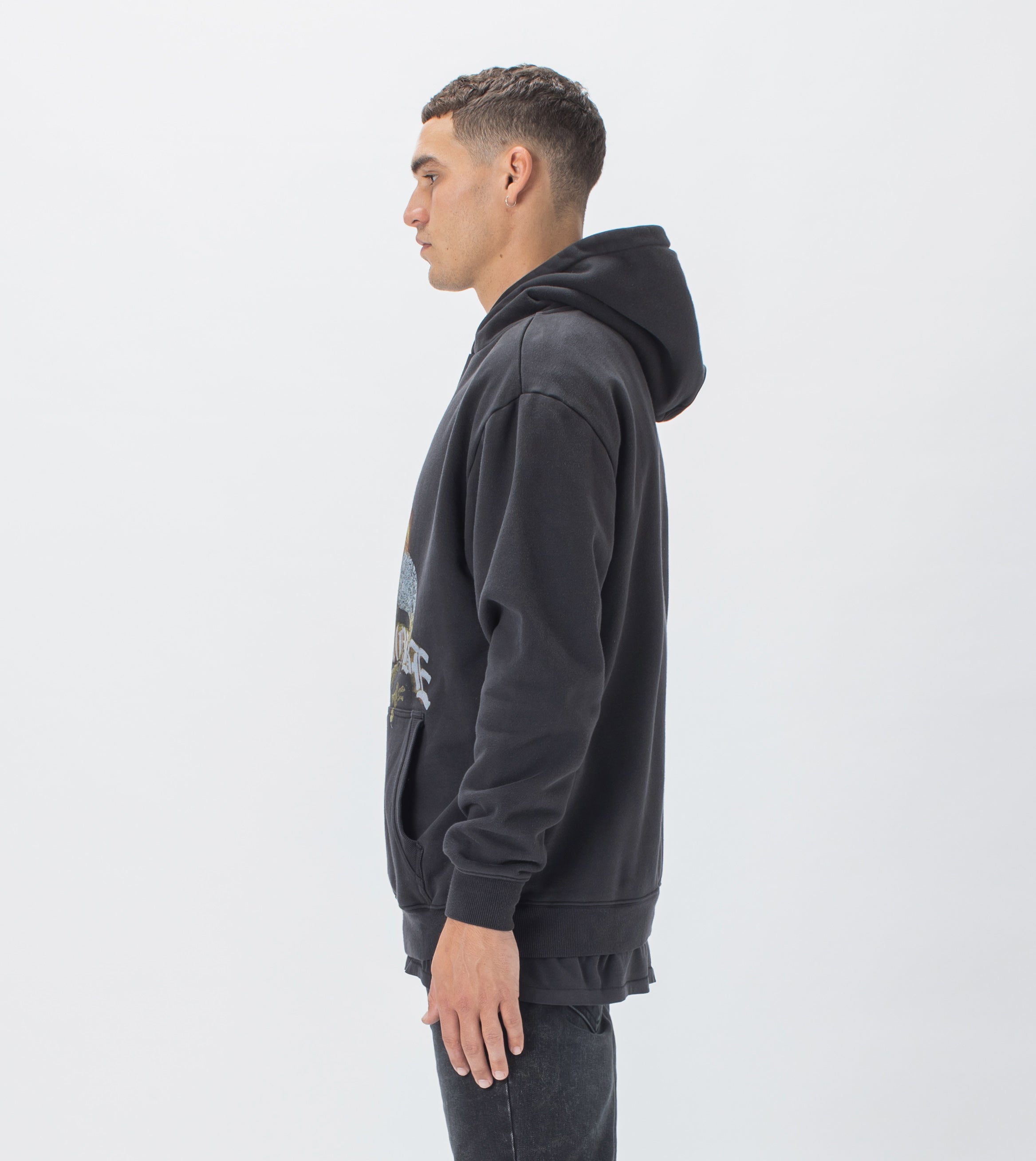 Eagle Lowgo Hood Sweat GD Black