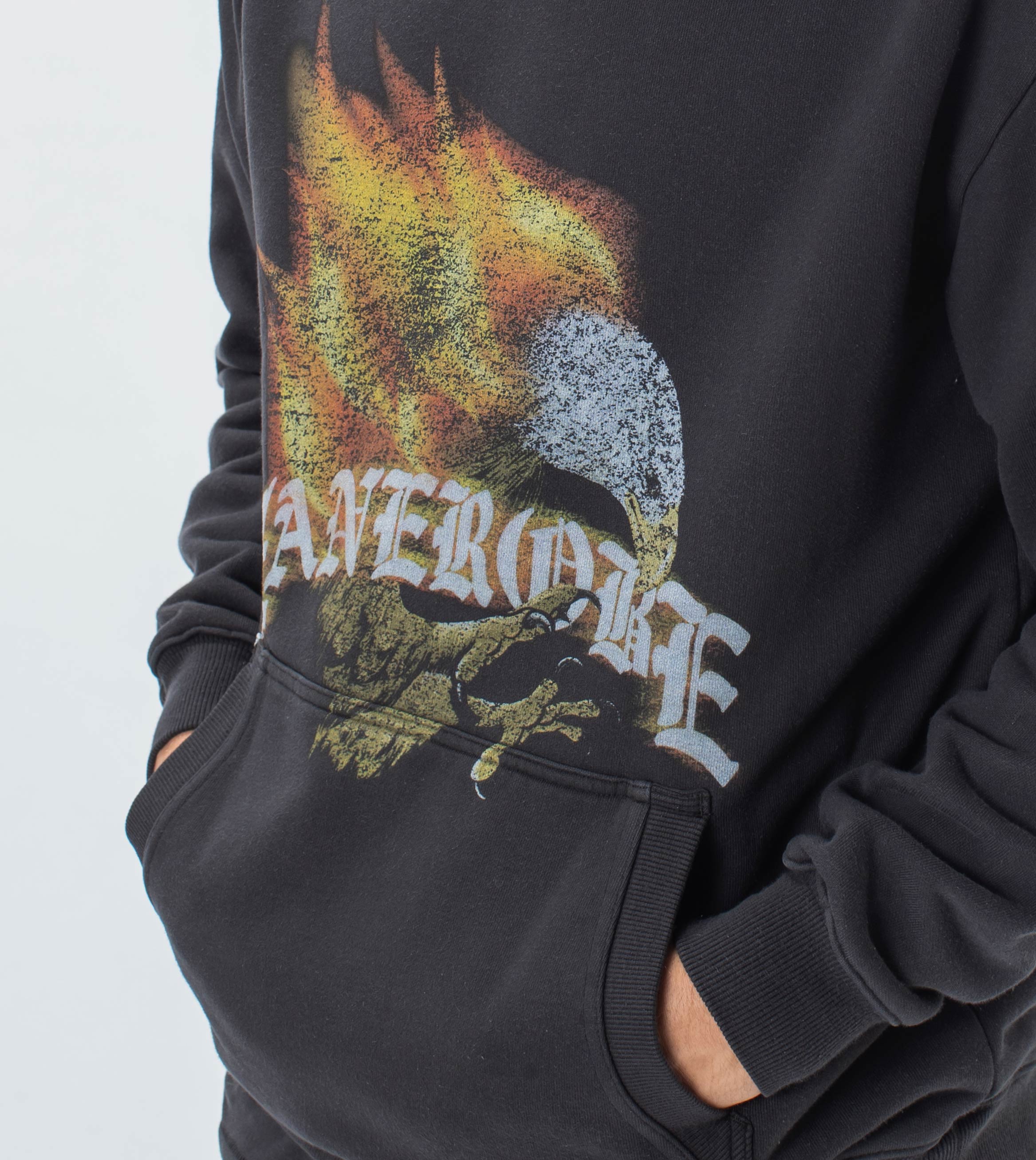 Eagle Lowgo Hood Sweat GD Black