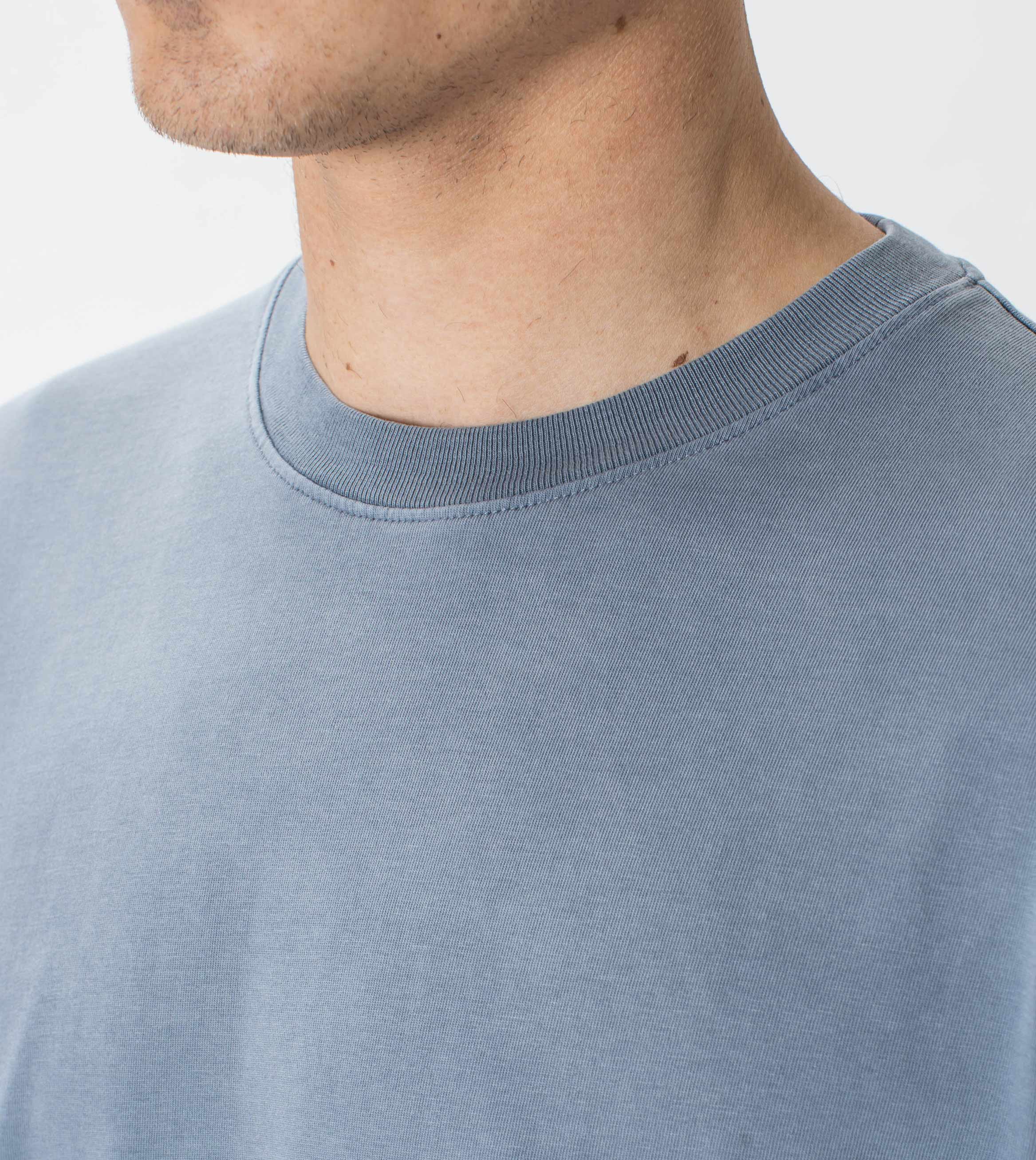 Field Box Tee GD Chalk Blue