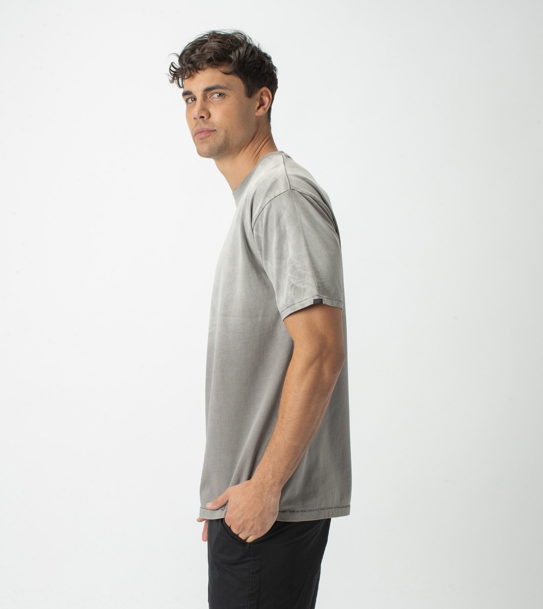 Field Work Box Tee GD Ash