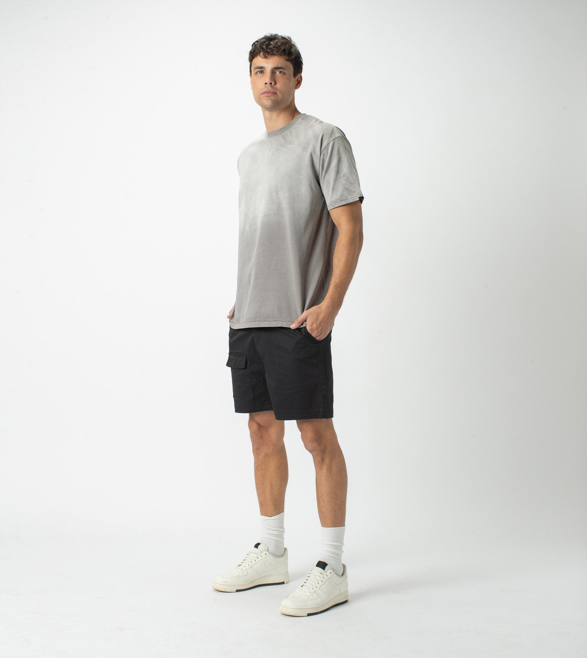 Field Work Box Tee GD Ash