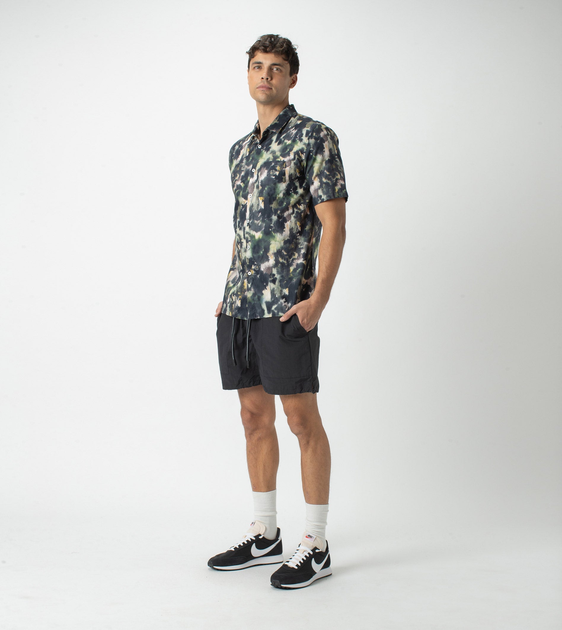 Foliage SS Shirt Moss Multi