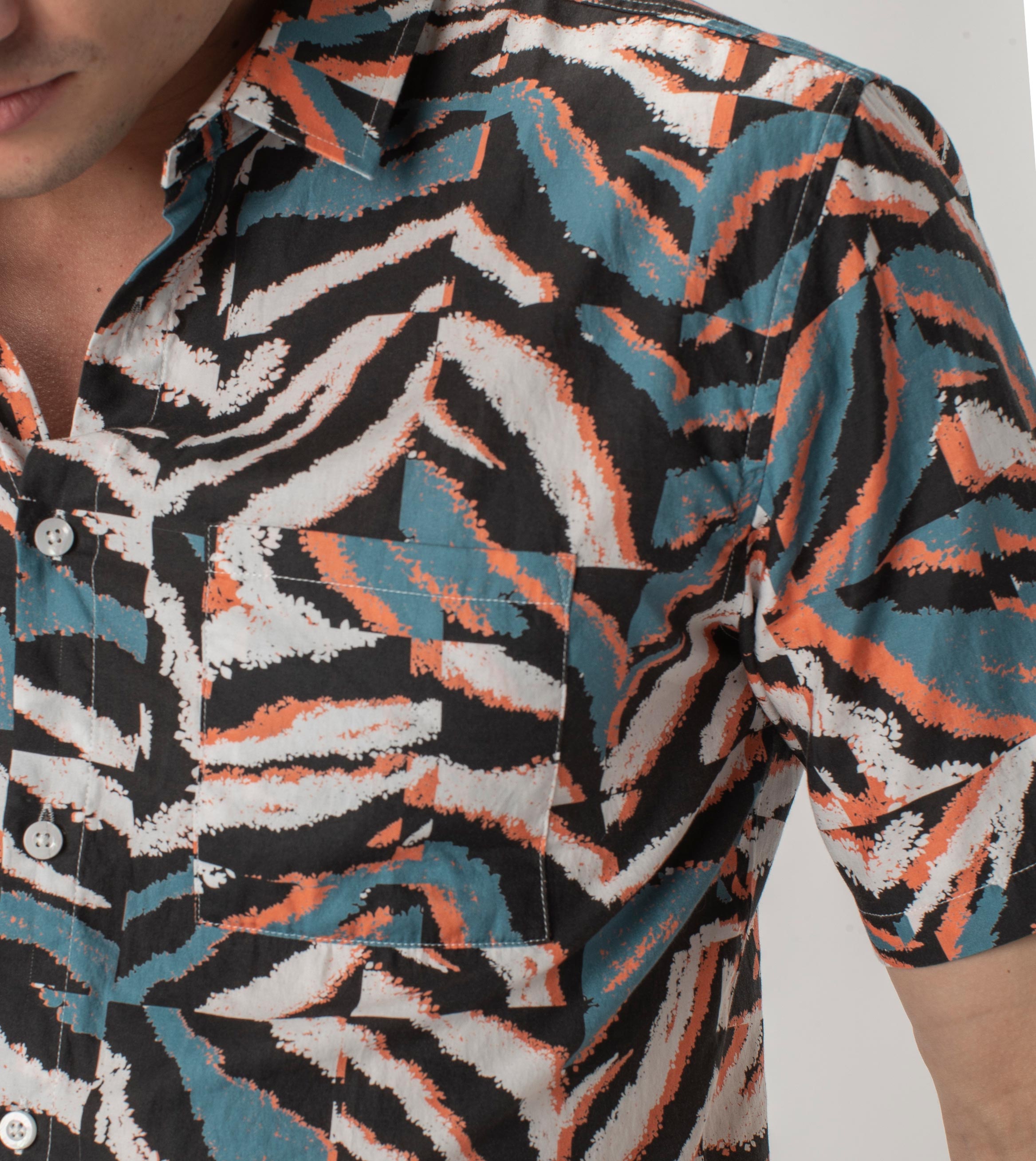 Glitch Zeb SS Shirt Dusty Blue