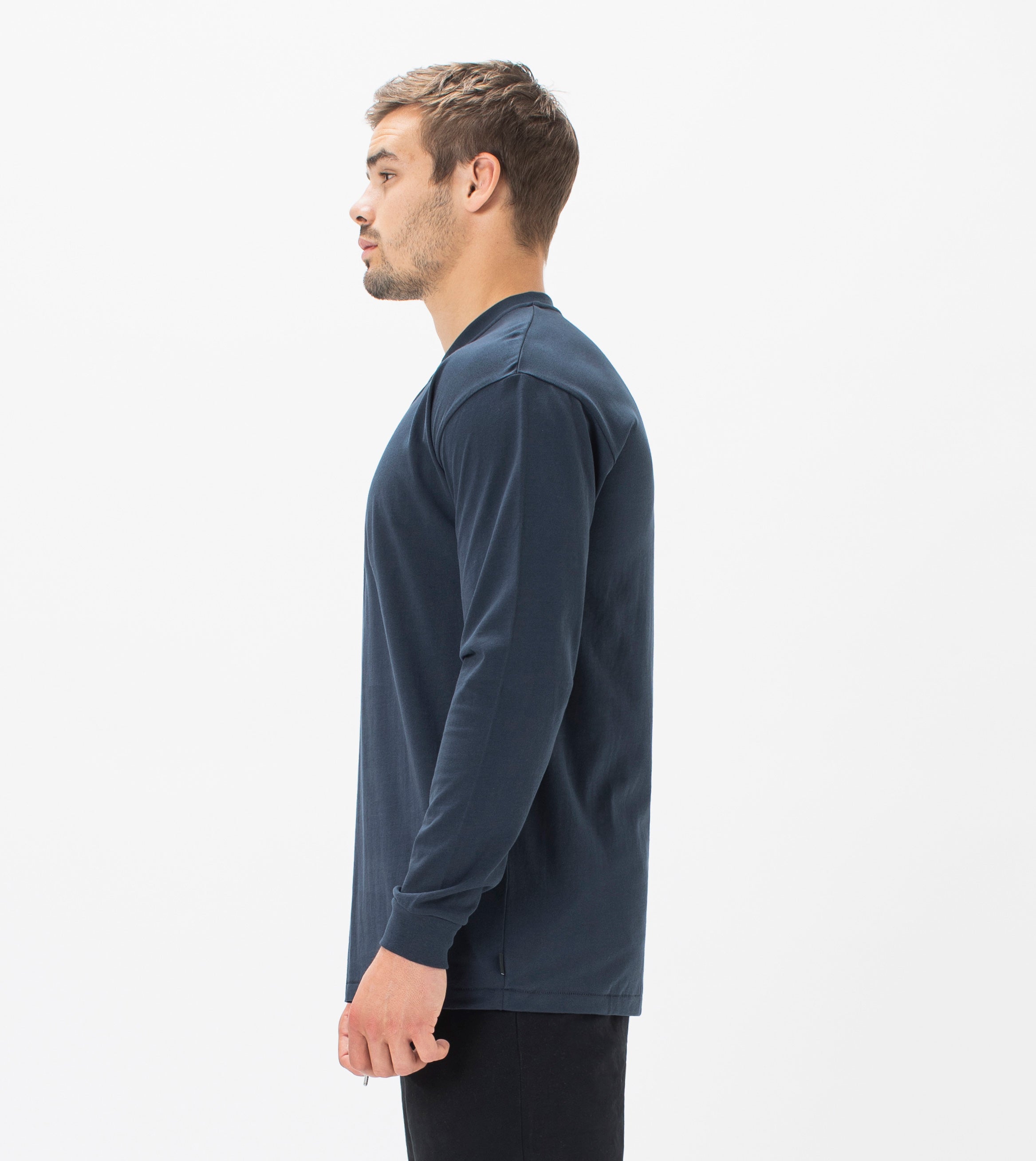 Henley LS Tee Ink