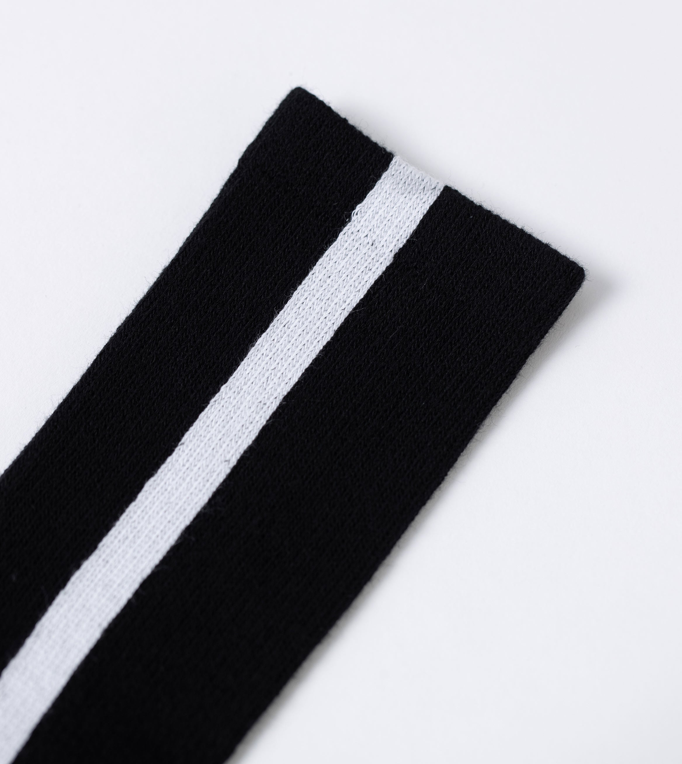 Stripe High Sock Black (2 Pack)