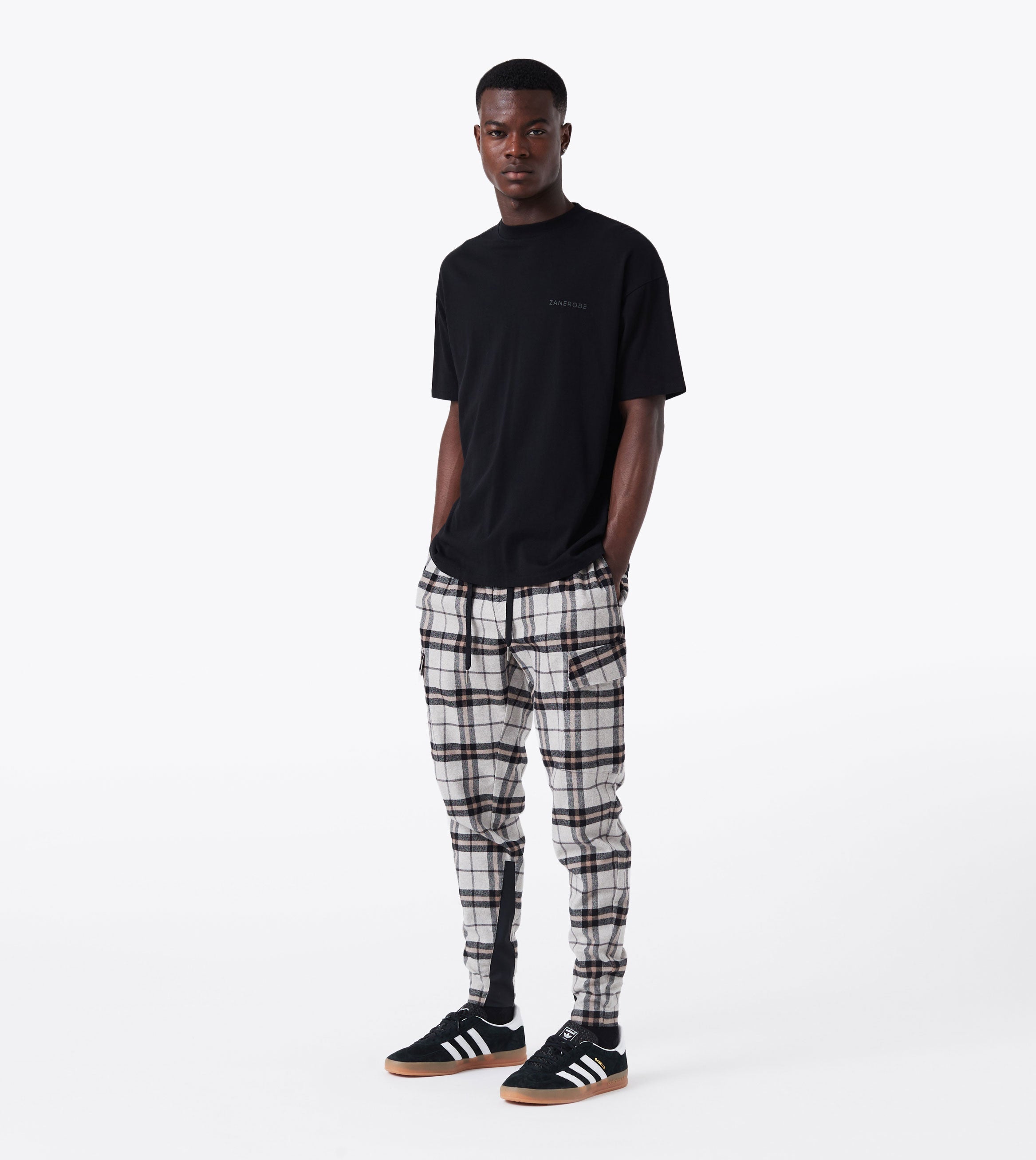 Hike Jumpa Plaid Pant Sandstone/Ash