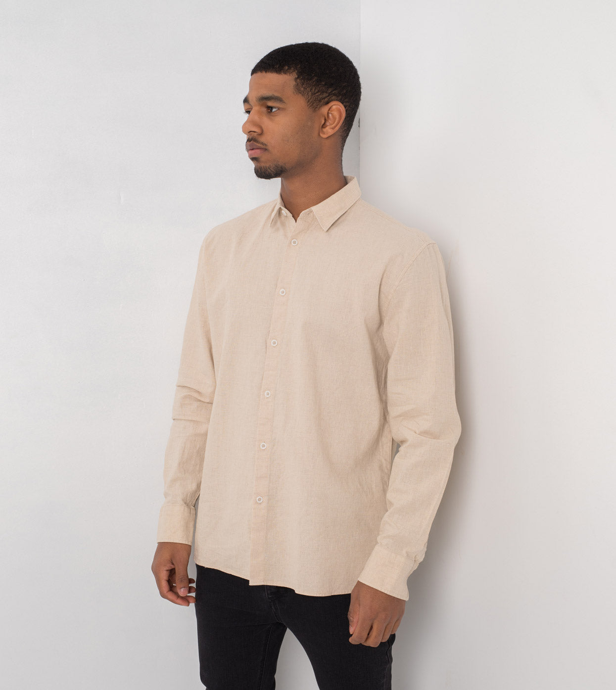 JY Linen LS Shirt Natural