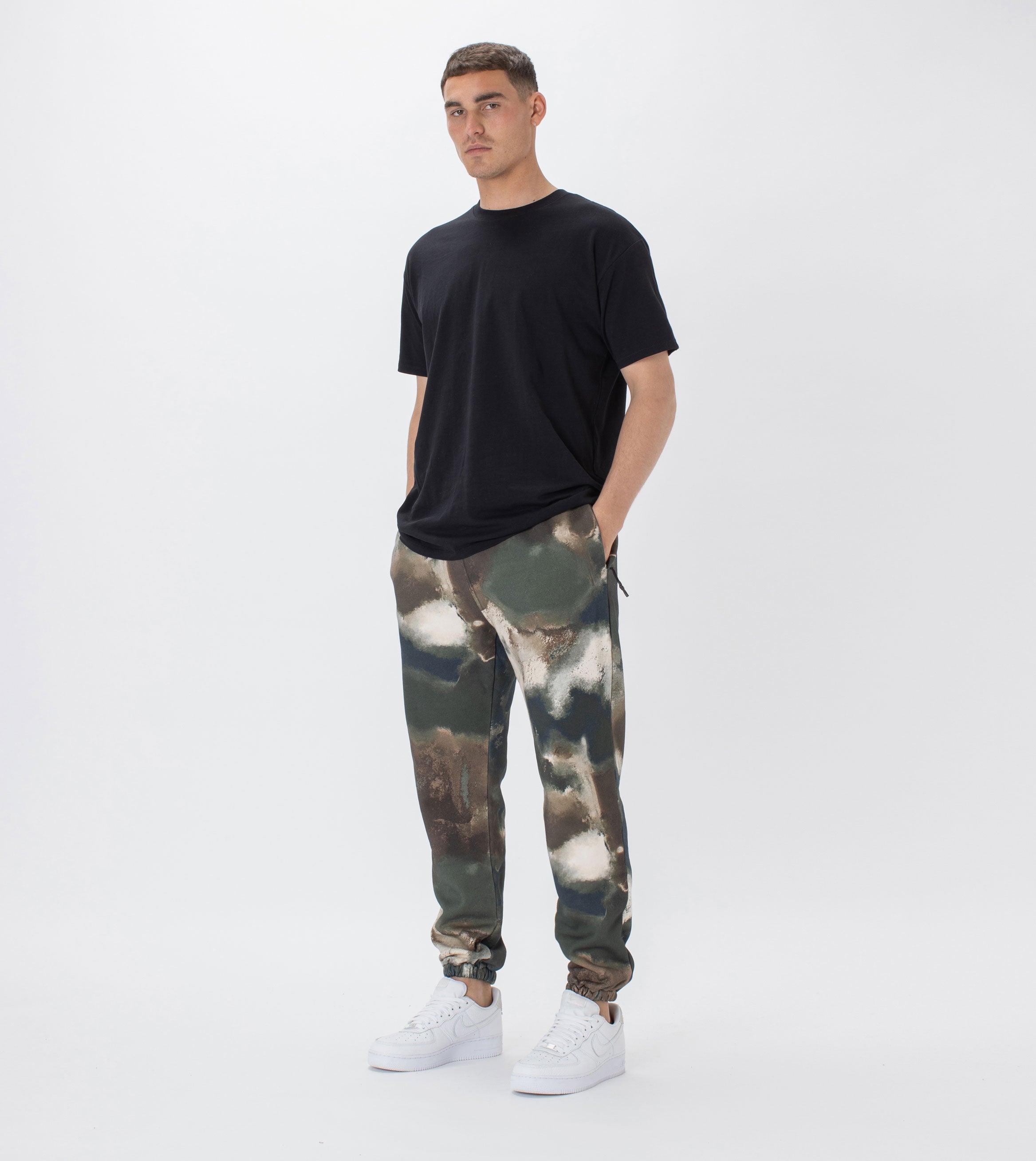 Jumpa Fleece Jogger Washed Camo
