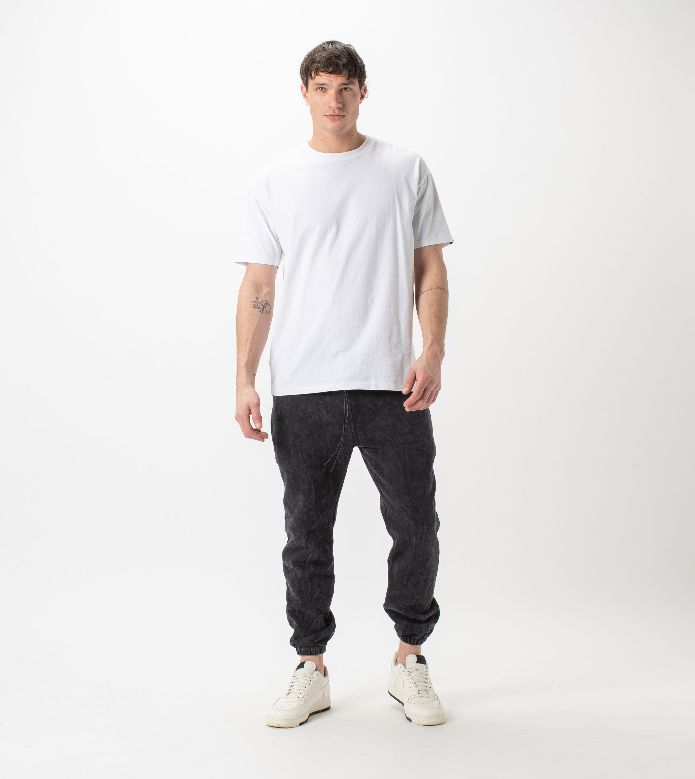 Jumpa Sweat Fleece Jogger Salt Black