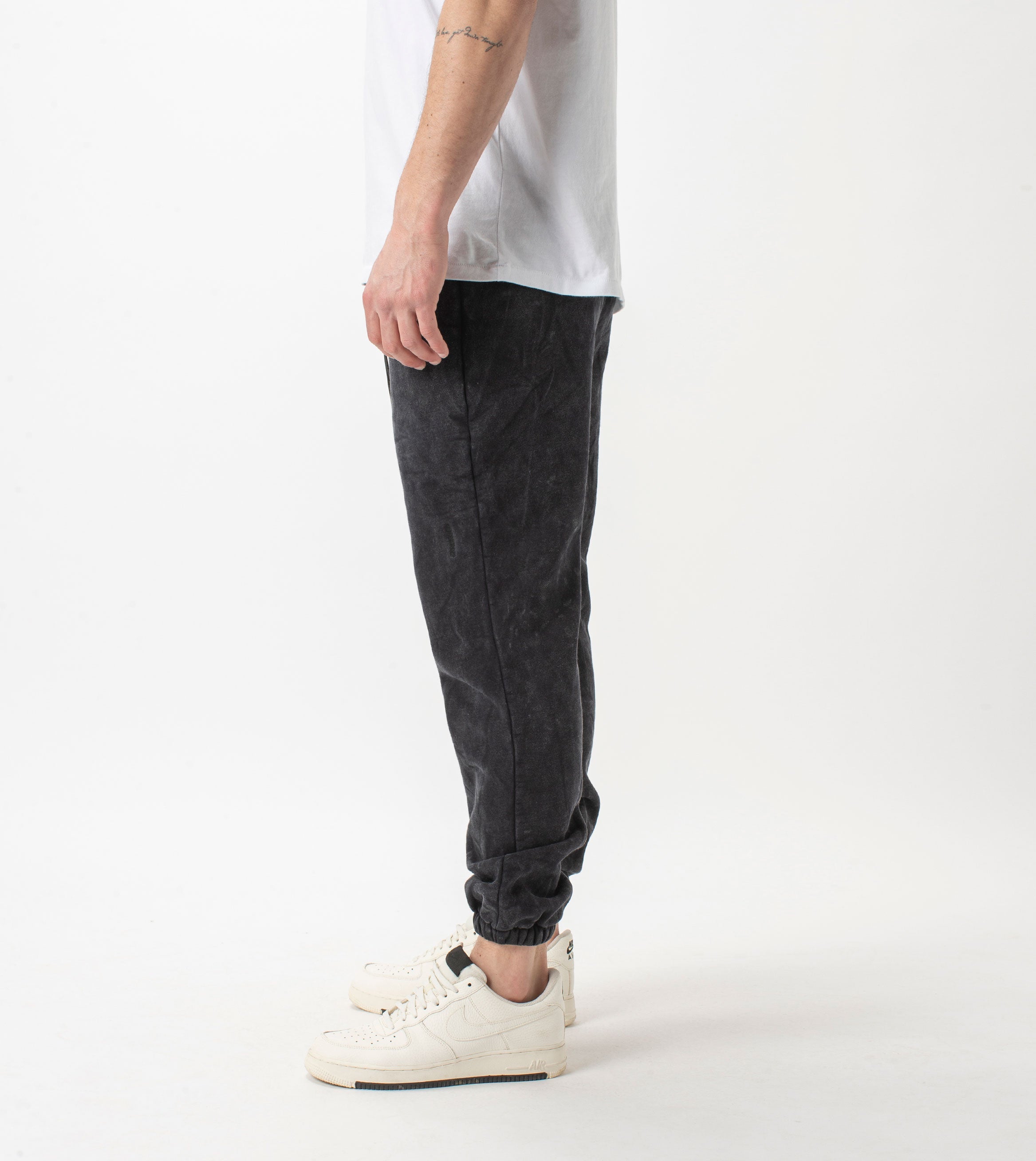 Jumpa Sweat Fleece Jogger Salt Black