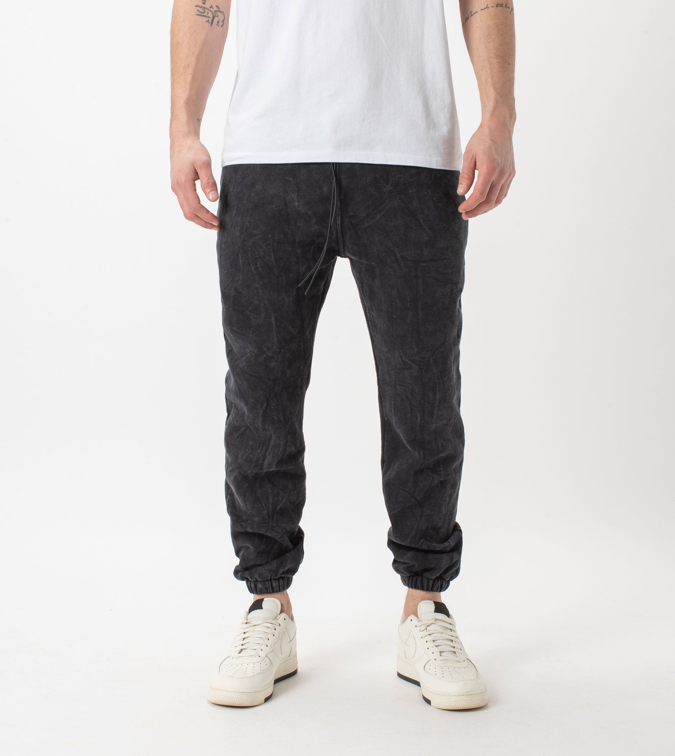 Jumpa Sweat Fleece Jogger Salt Black