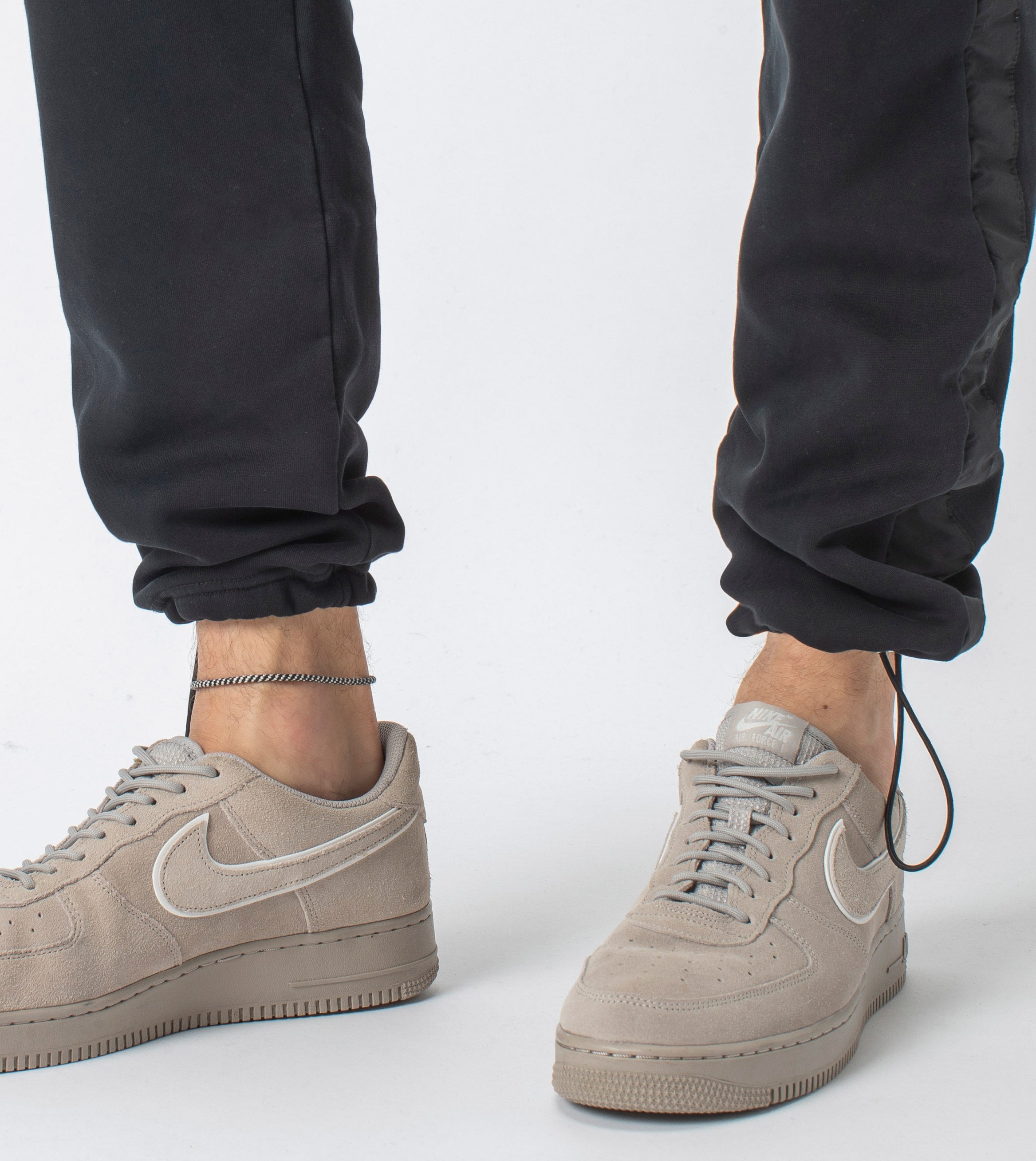 Jumpa Tape Sweat Fleece Jogger Smokey Black
