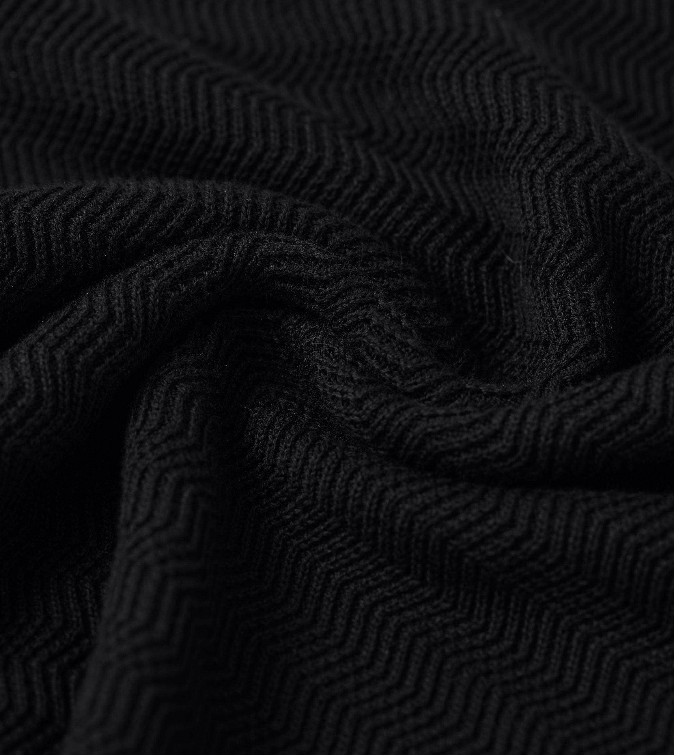 Knit Polo 01 Black