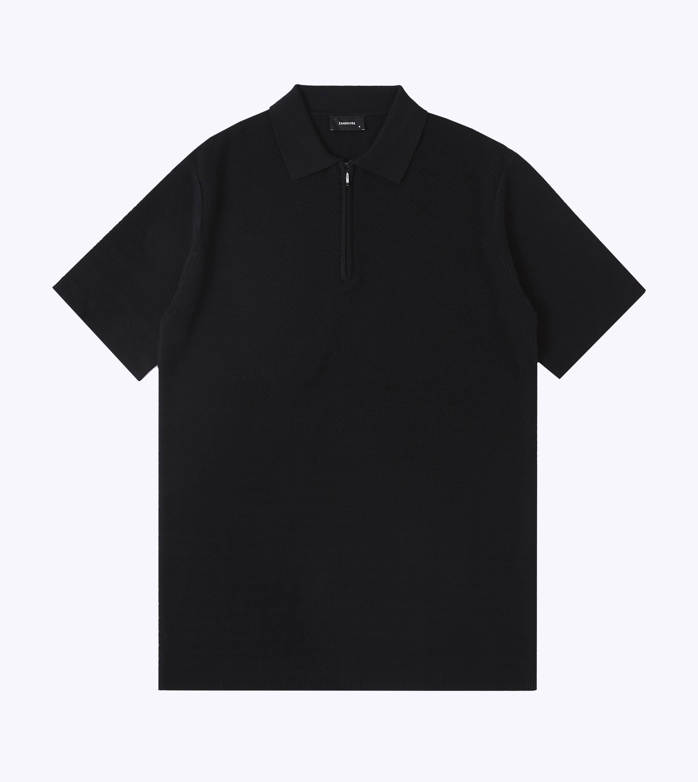 Knit Polo 01 Black