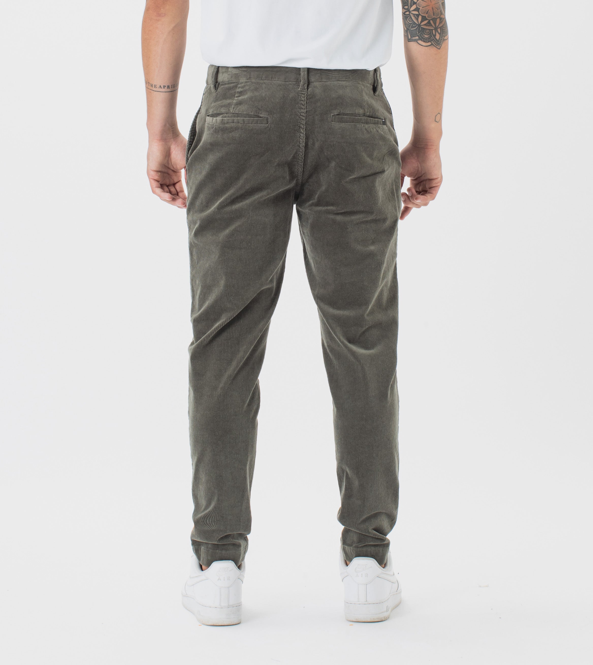 Kyoto Cord Chino Dk Moss