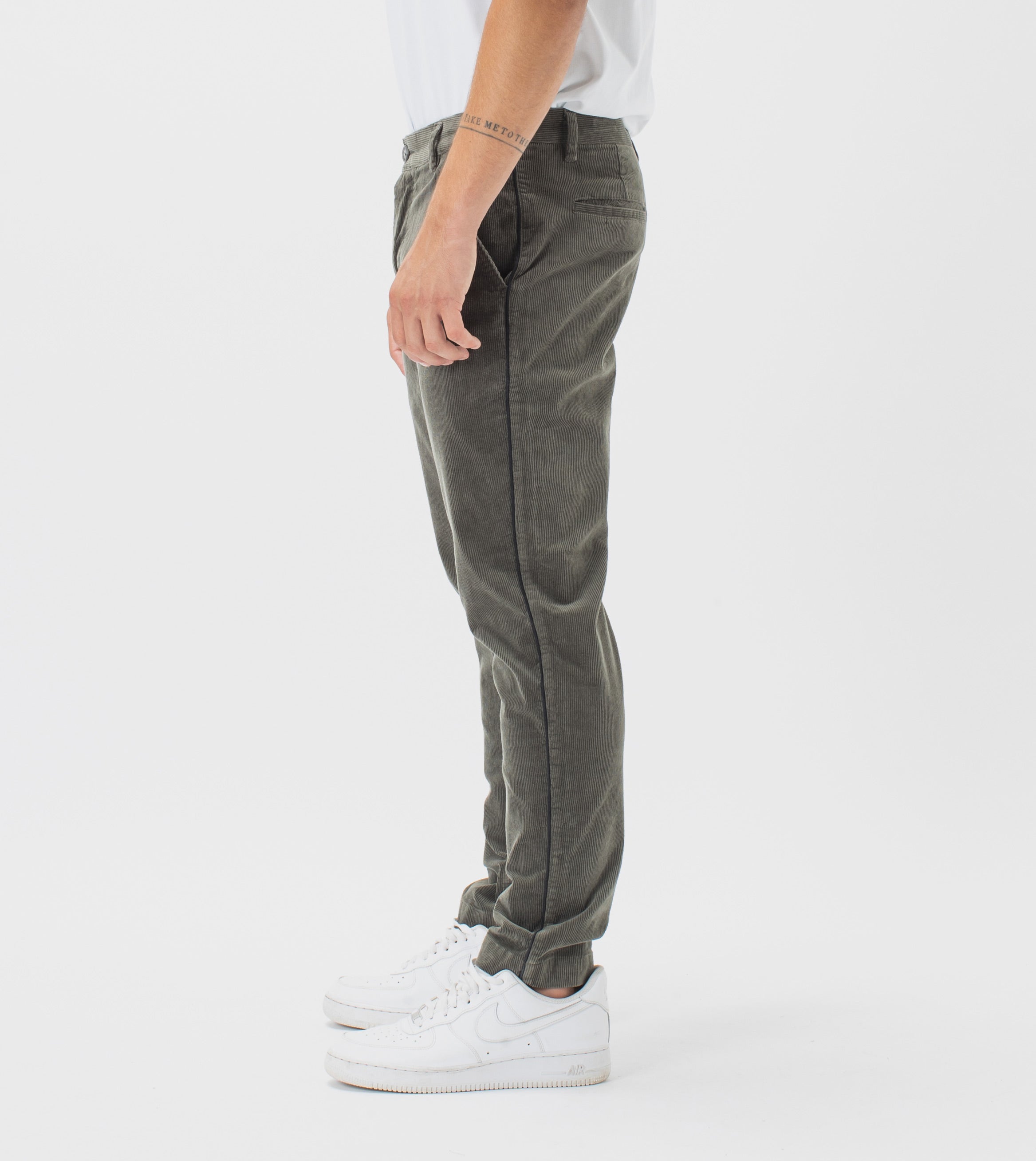 Kyoto Cord Chino Dk Moss