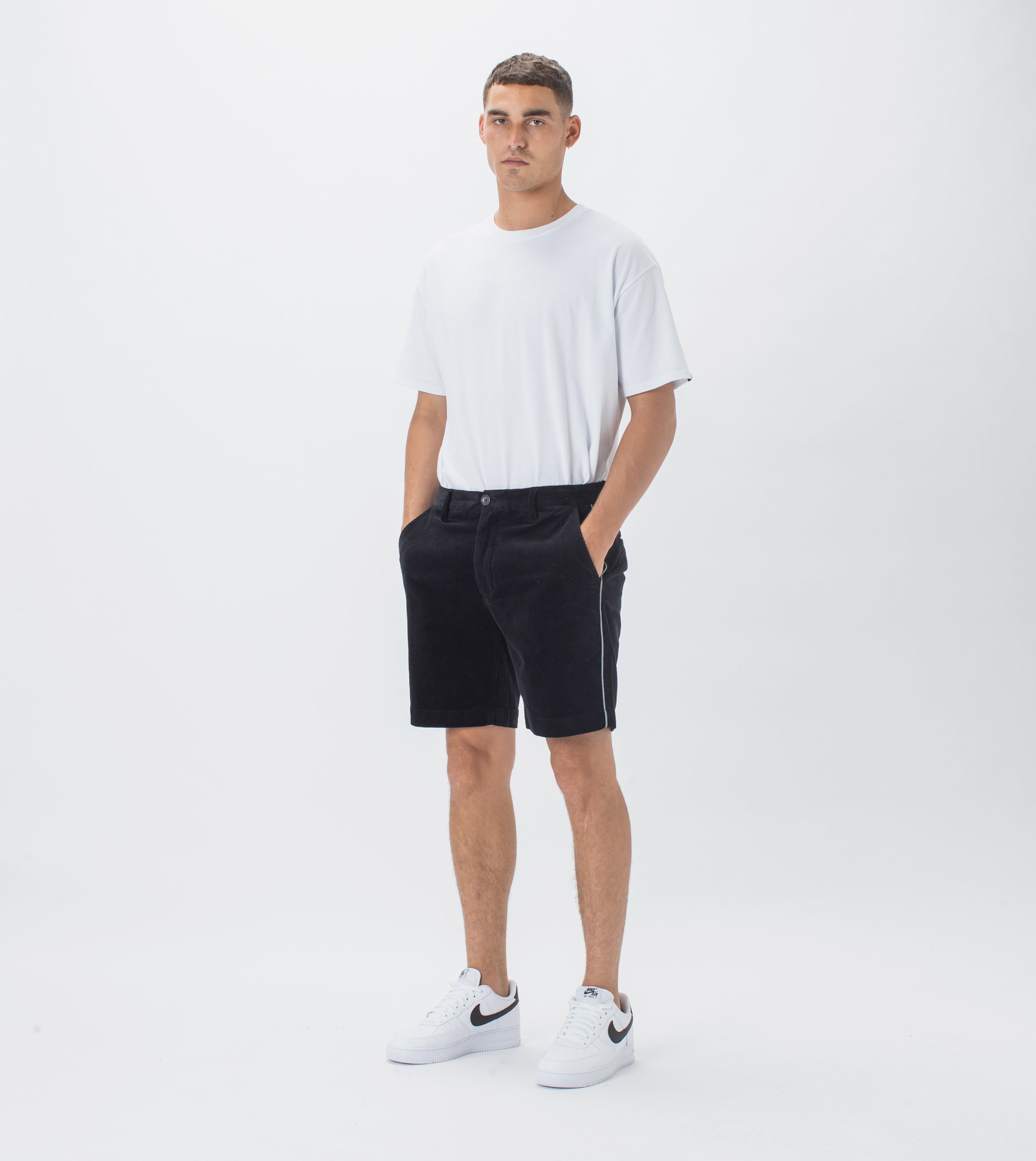 Kyoto Cord Short Black
