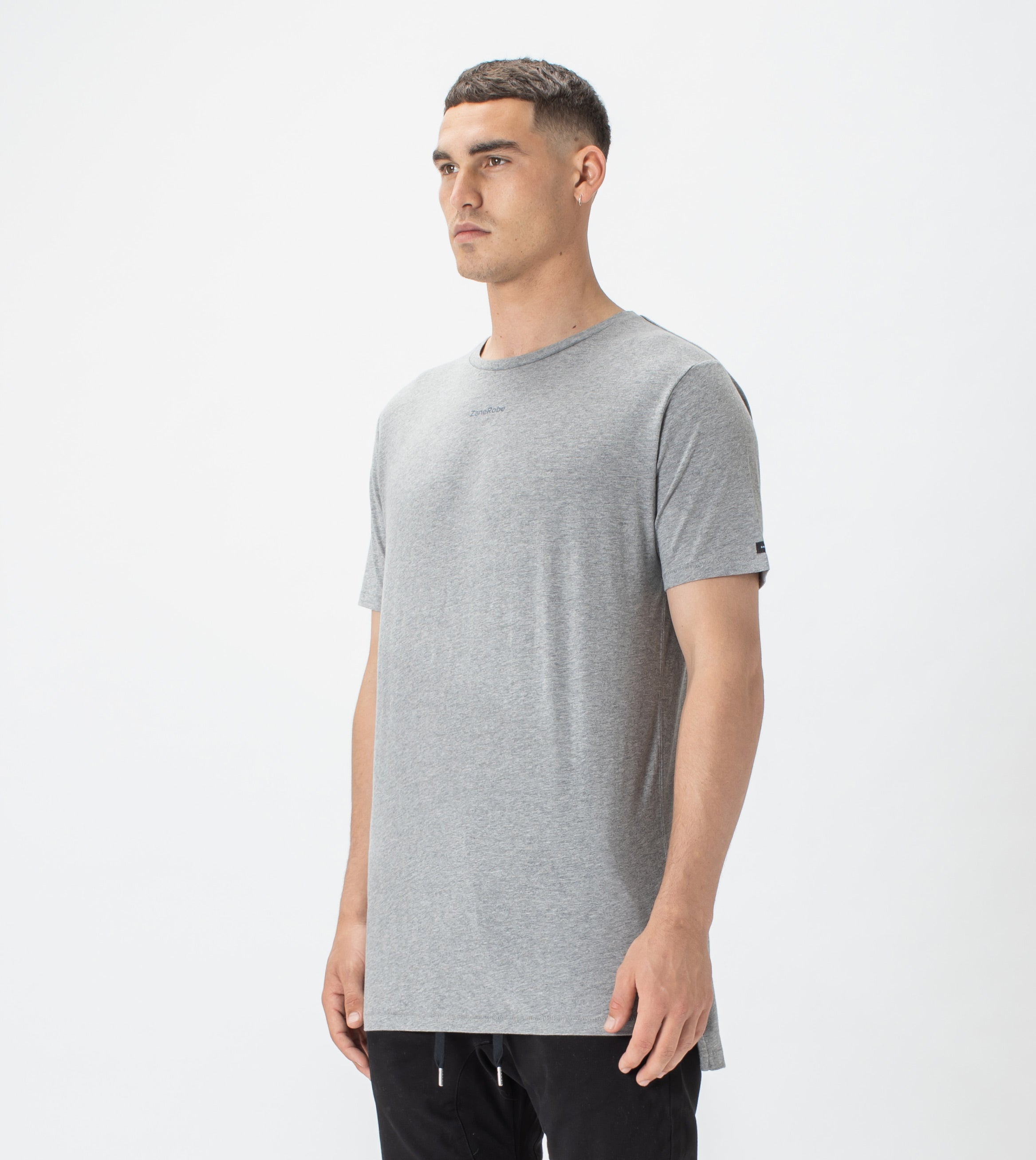 Label Flintlock Tee Dk Grey Marle
