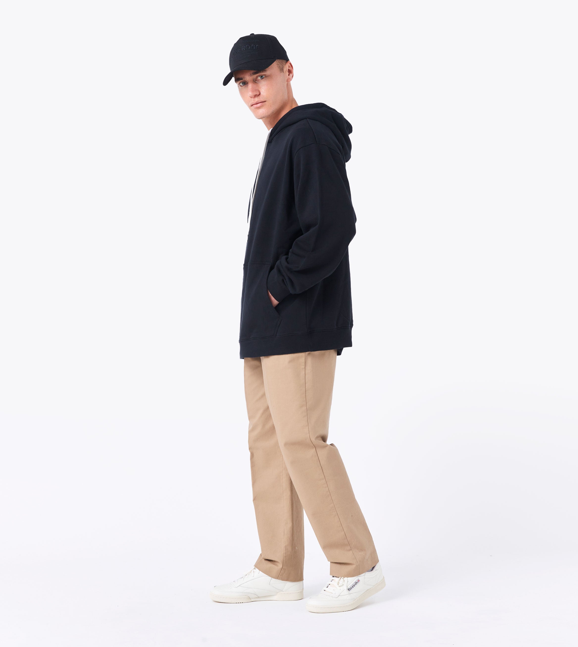 Label Orgo Hood Sweat Black