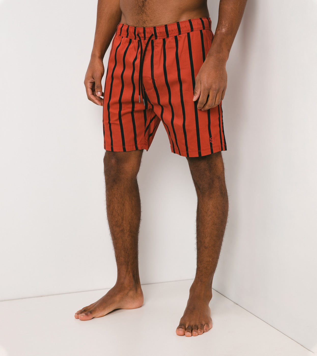 Pinstripe Laguna Short Clay/Vintage Black
