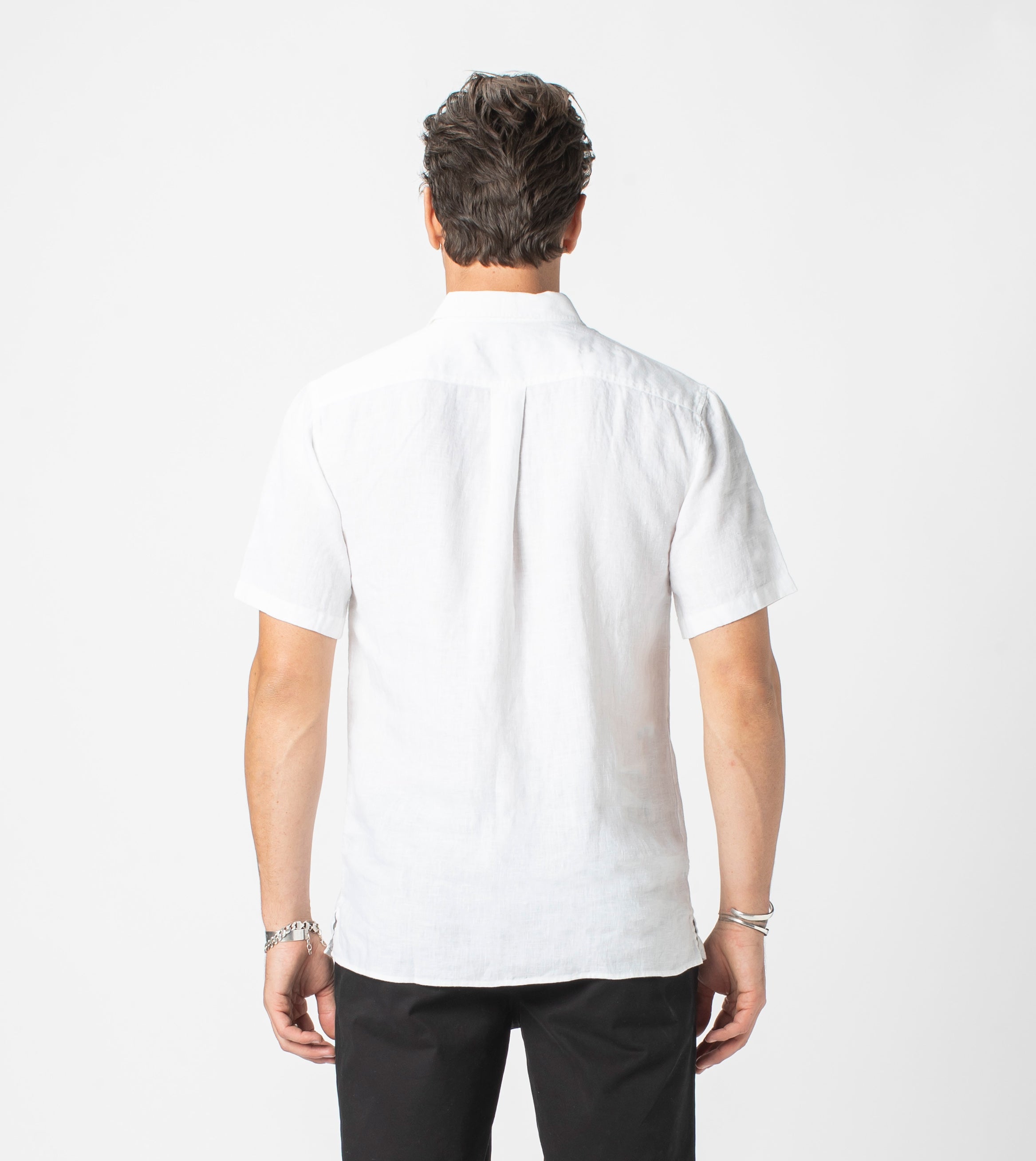 Linen SS Shirt White