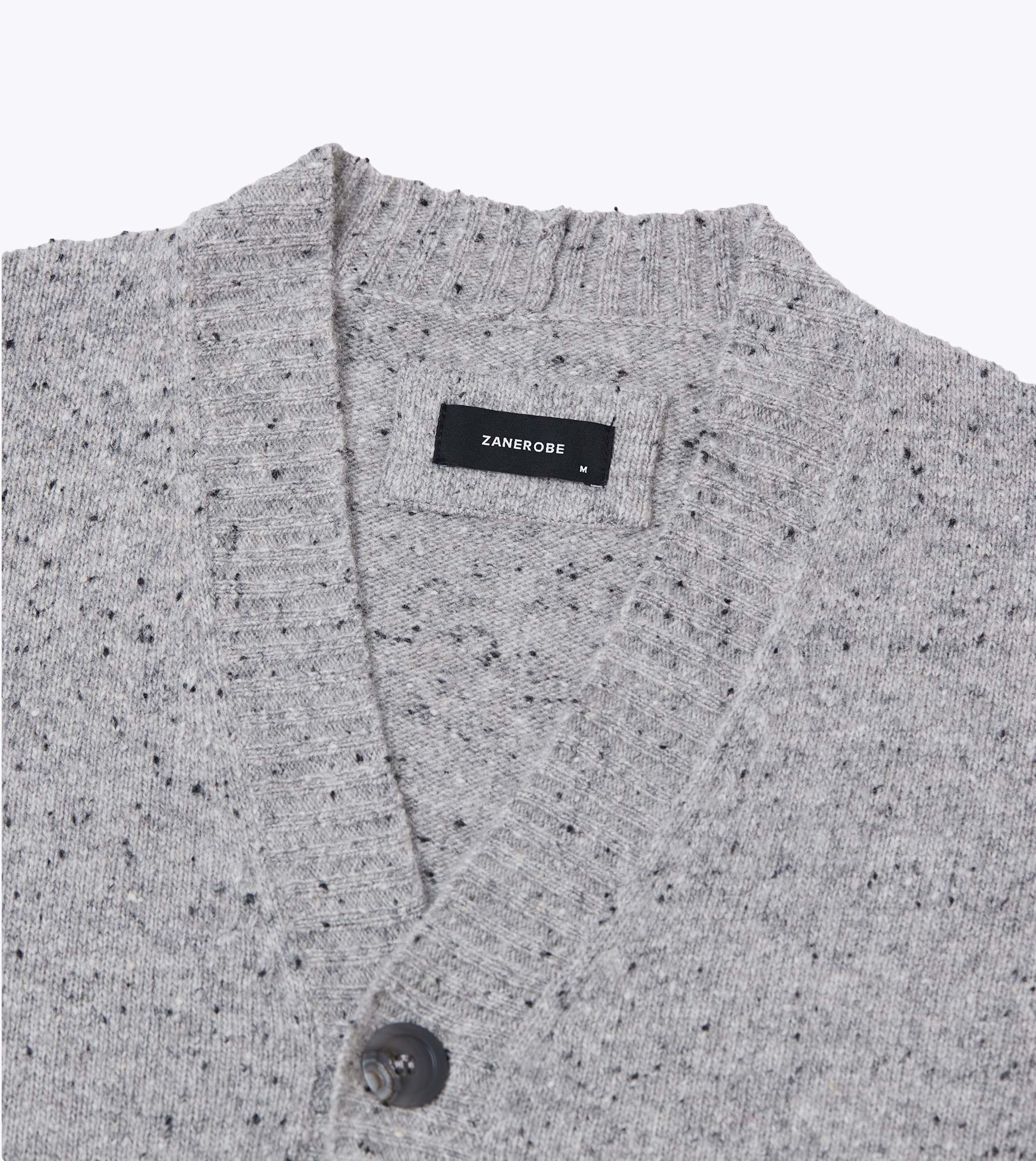 Lowgo Cardigan Grey Flec