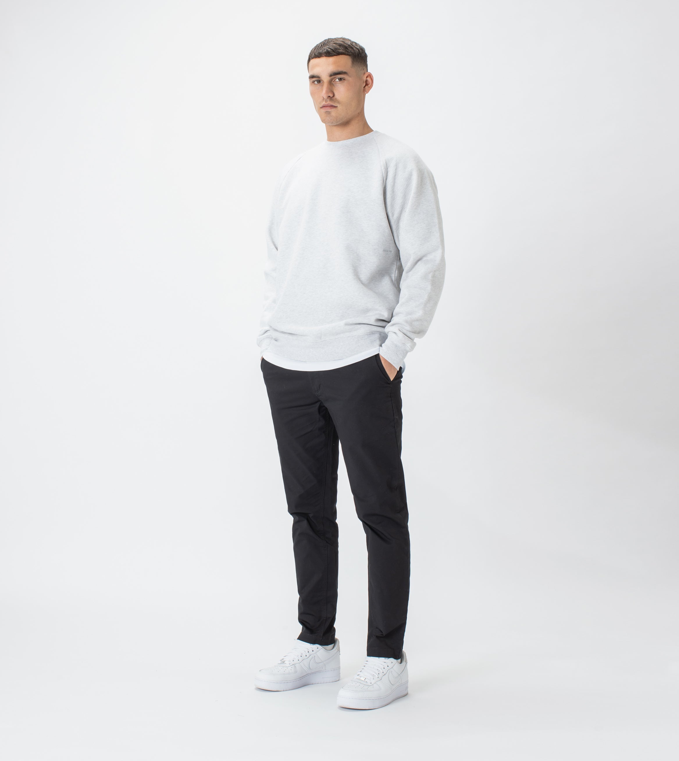Lowgo Raglan Crew Sweat Blizzard Marle
