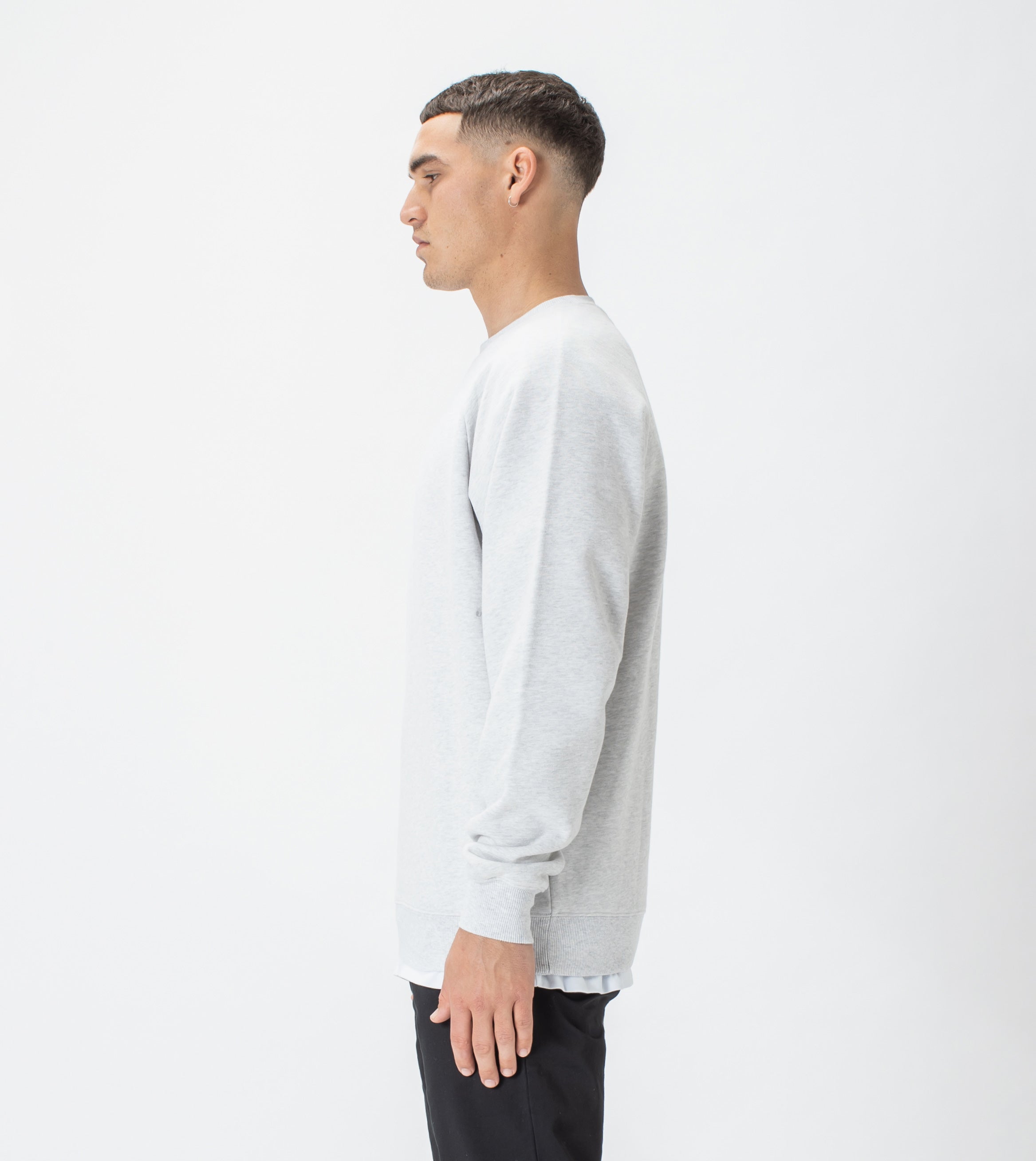Lowgo Raglan Crew Sweat Blizzard Marle