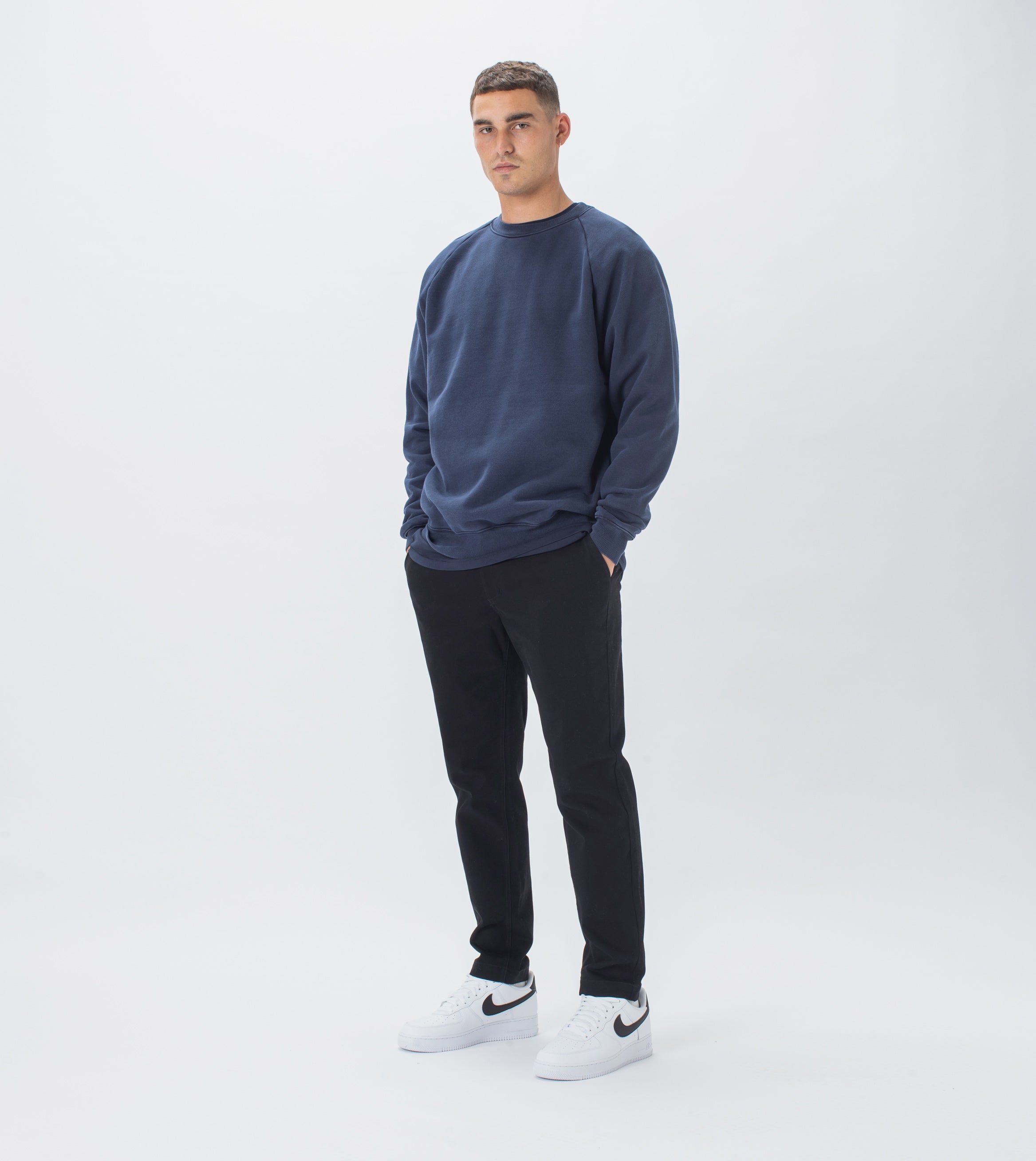 Lowgo Raglan Crew Sweat GD Indigo