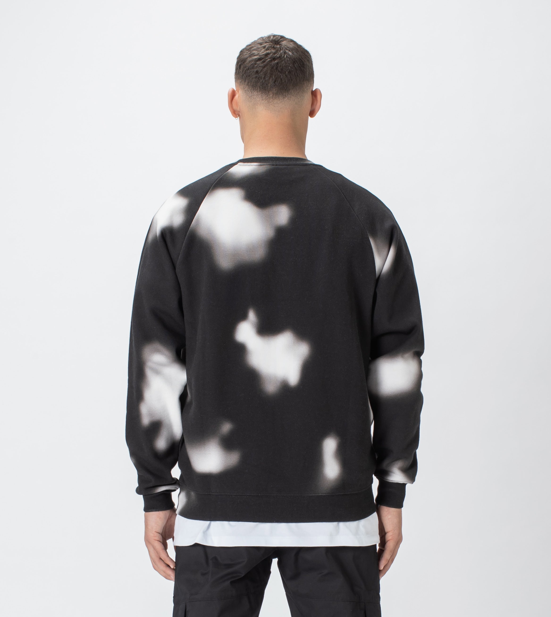 Patch Lowgo Raglan Crew Sweat Black/Milk