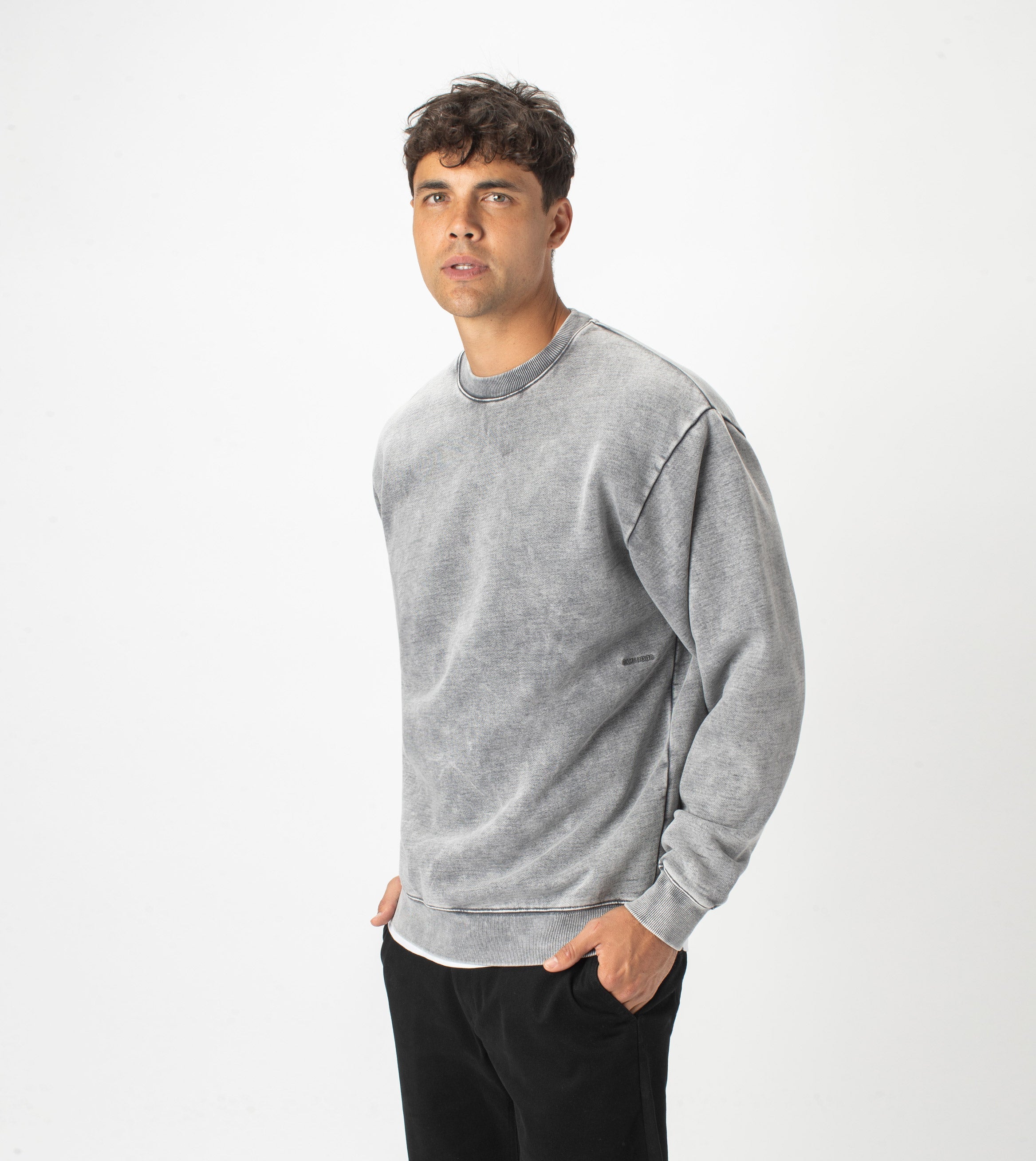 Lowgo Crew Sweat Rock Salt