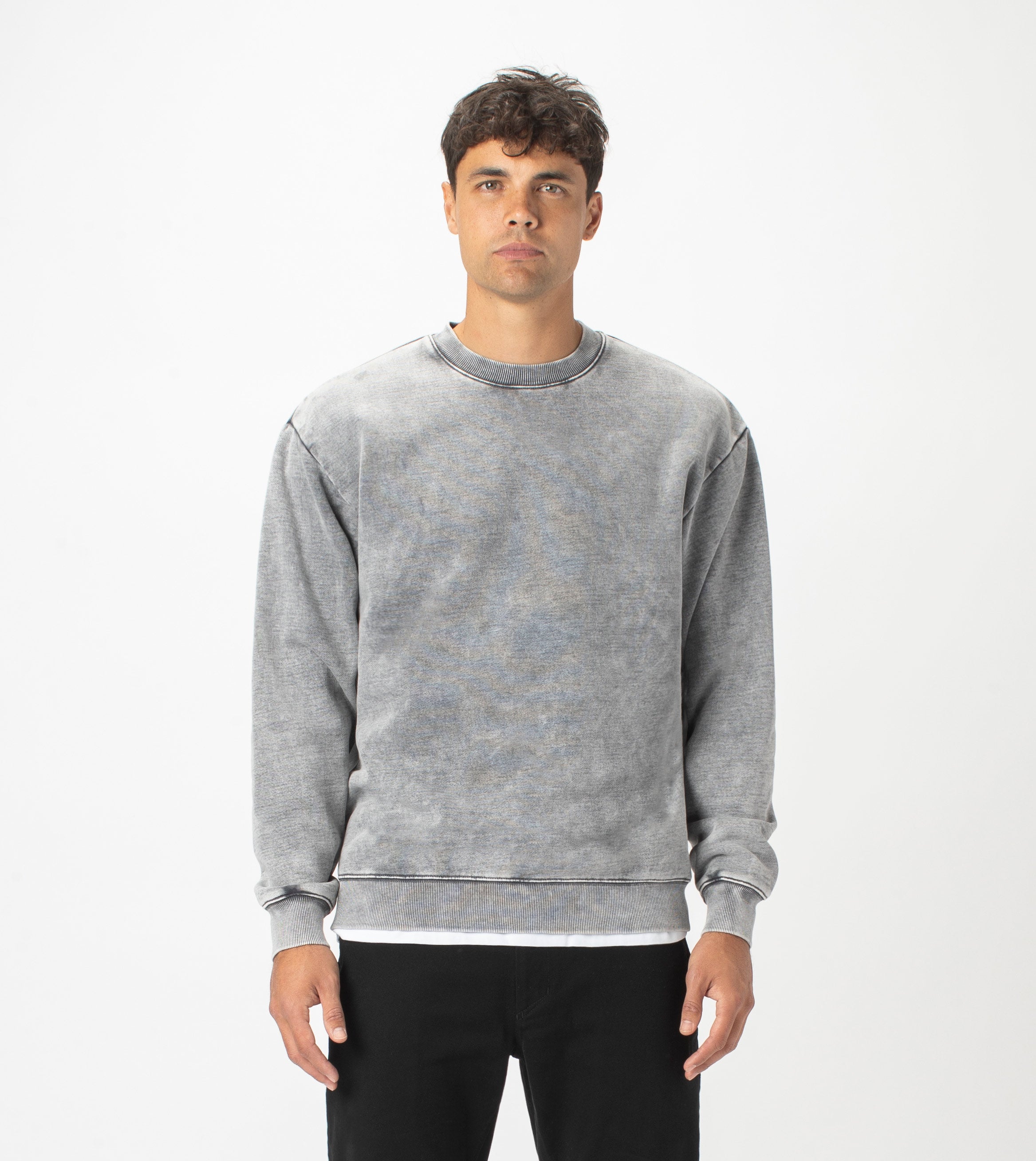 Lowgo Crew Sweat Rock Salt