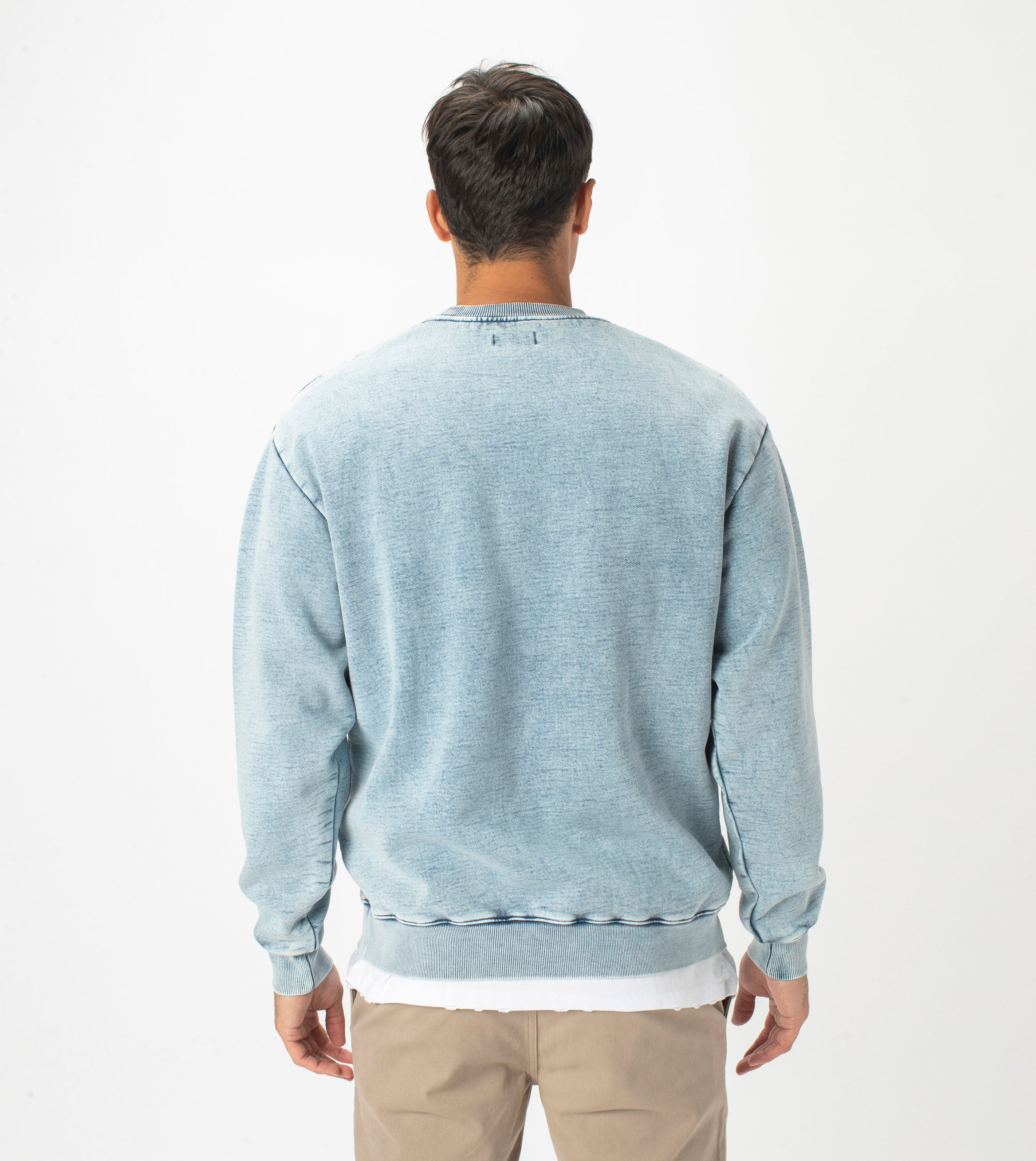 Lowgo Crew Sweat Salt Blue
