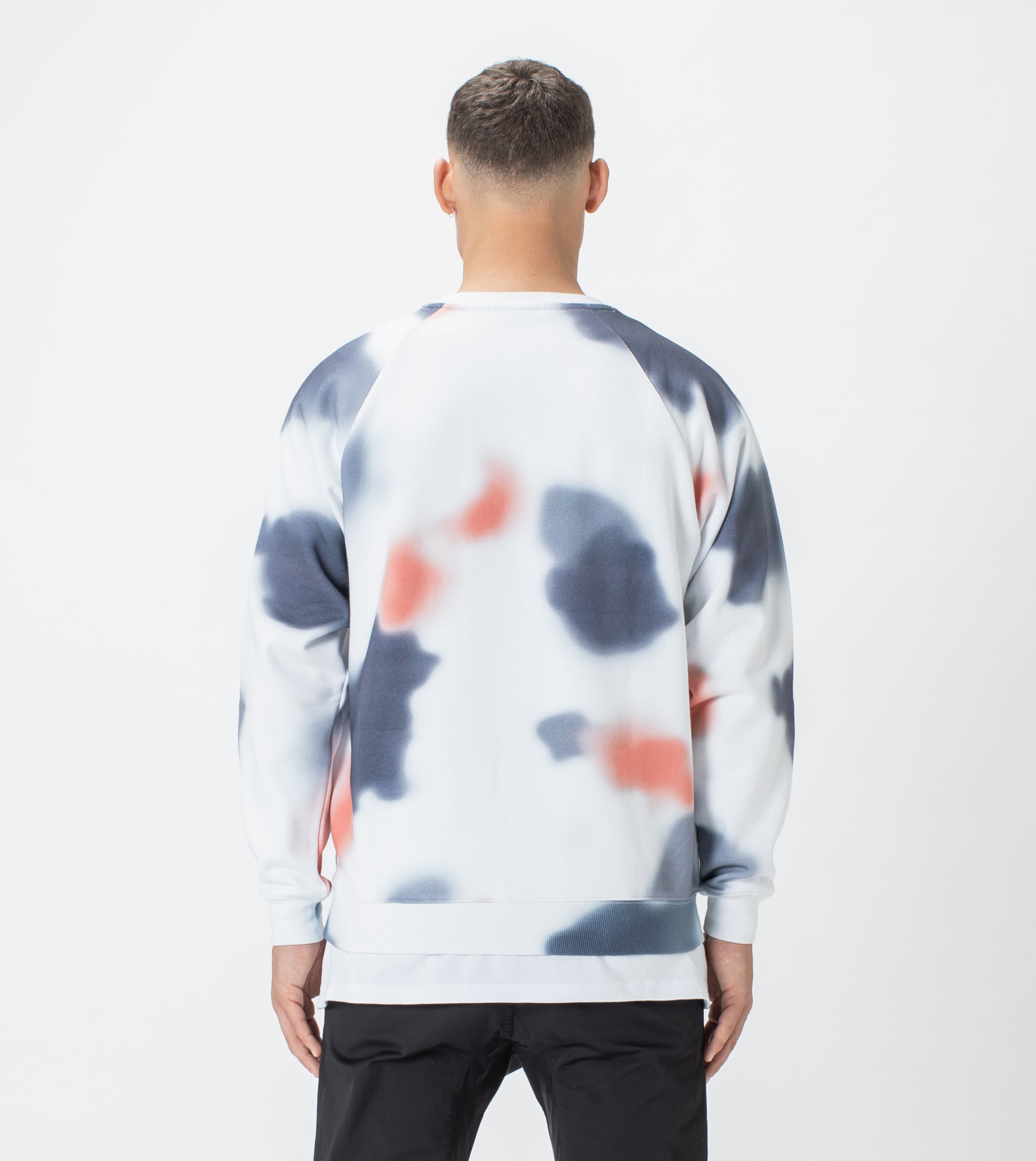 Patch Lowgo Raglan Crew Sweat White/Multi - Sale