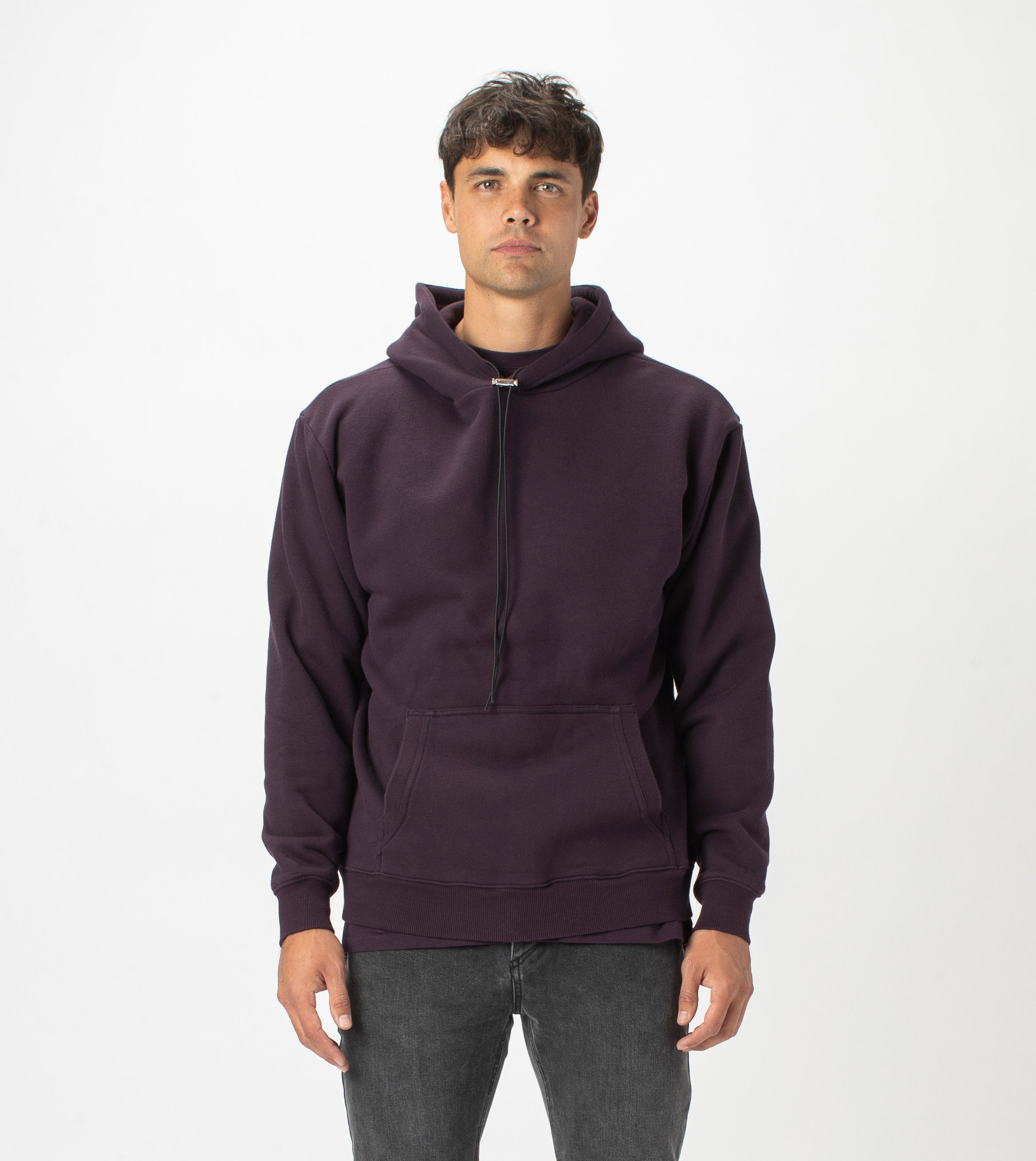 Lowgo Hood Sweat Dk Grape