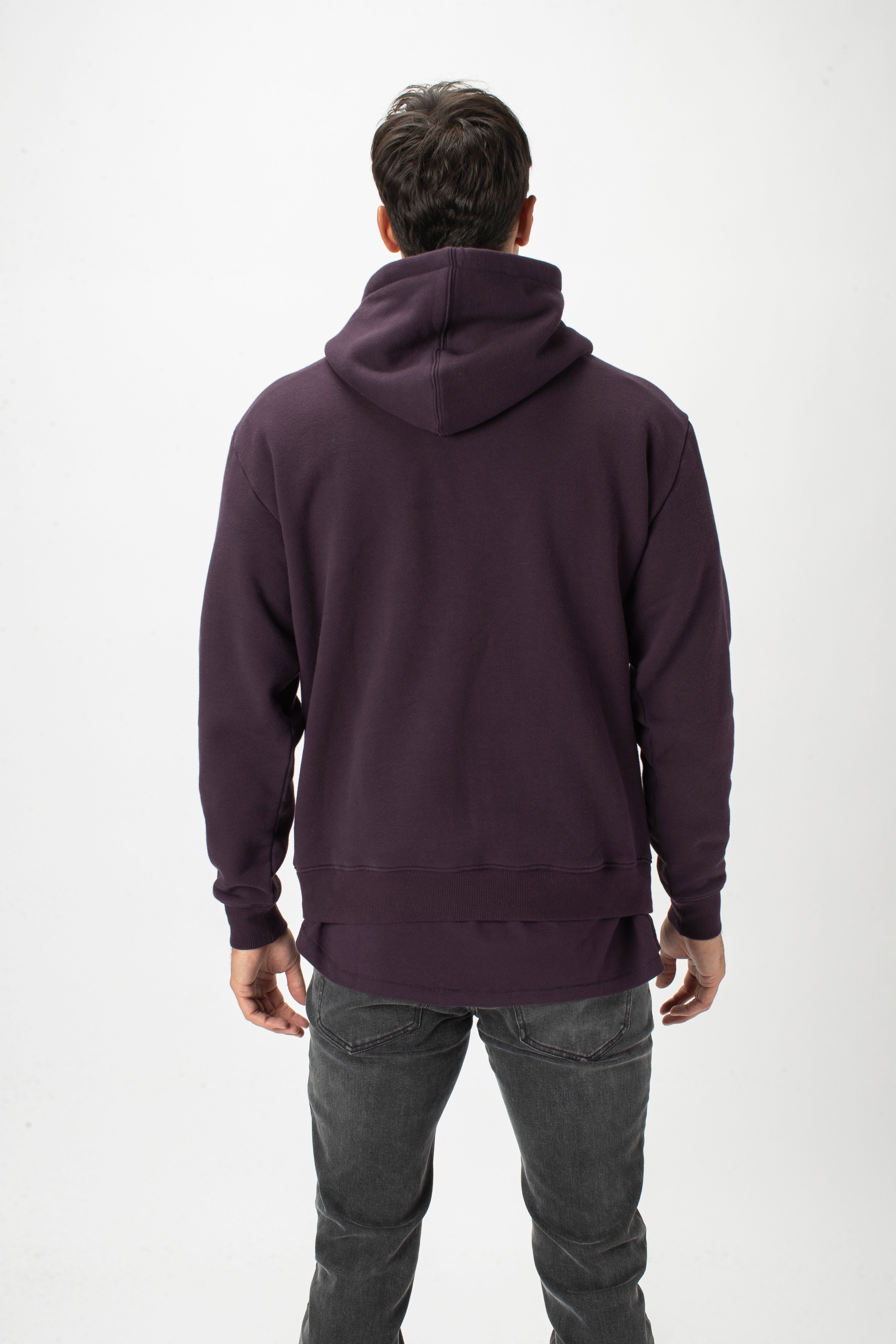 Lowgo Hood Sweat Dk Grape