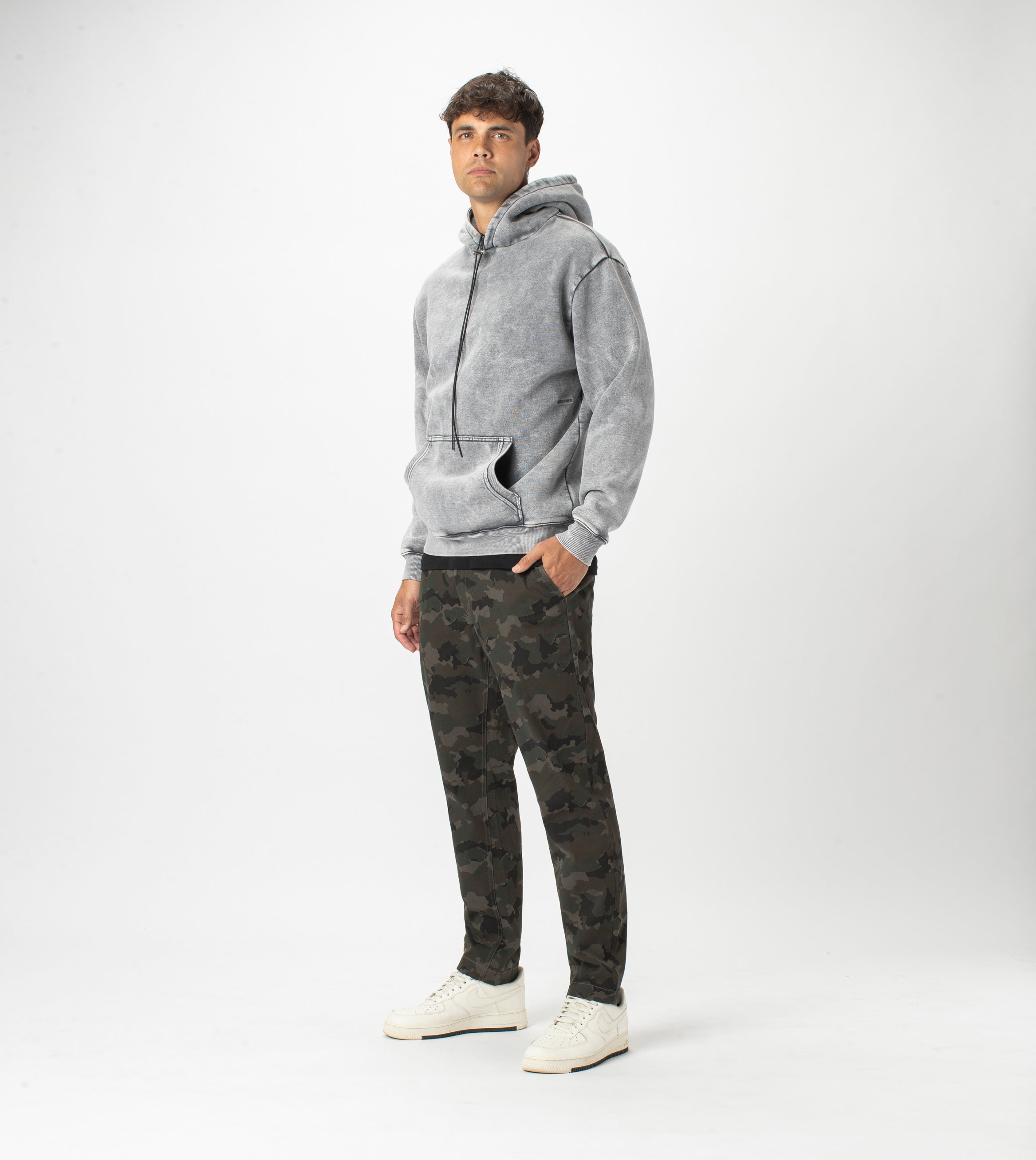 Lowgo Hood Sweat Rock Salt