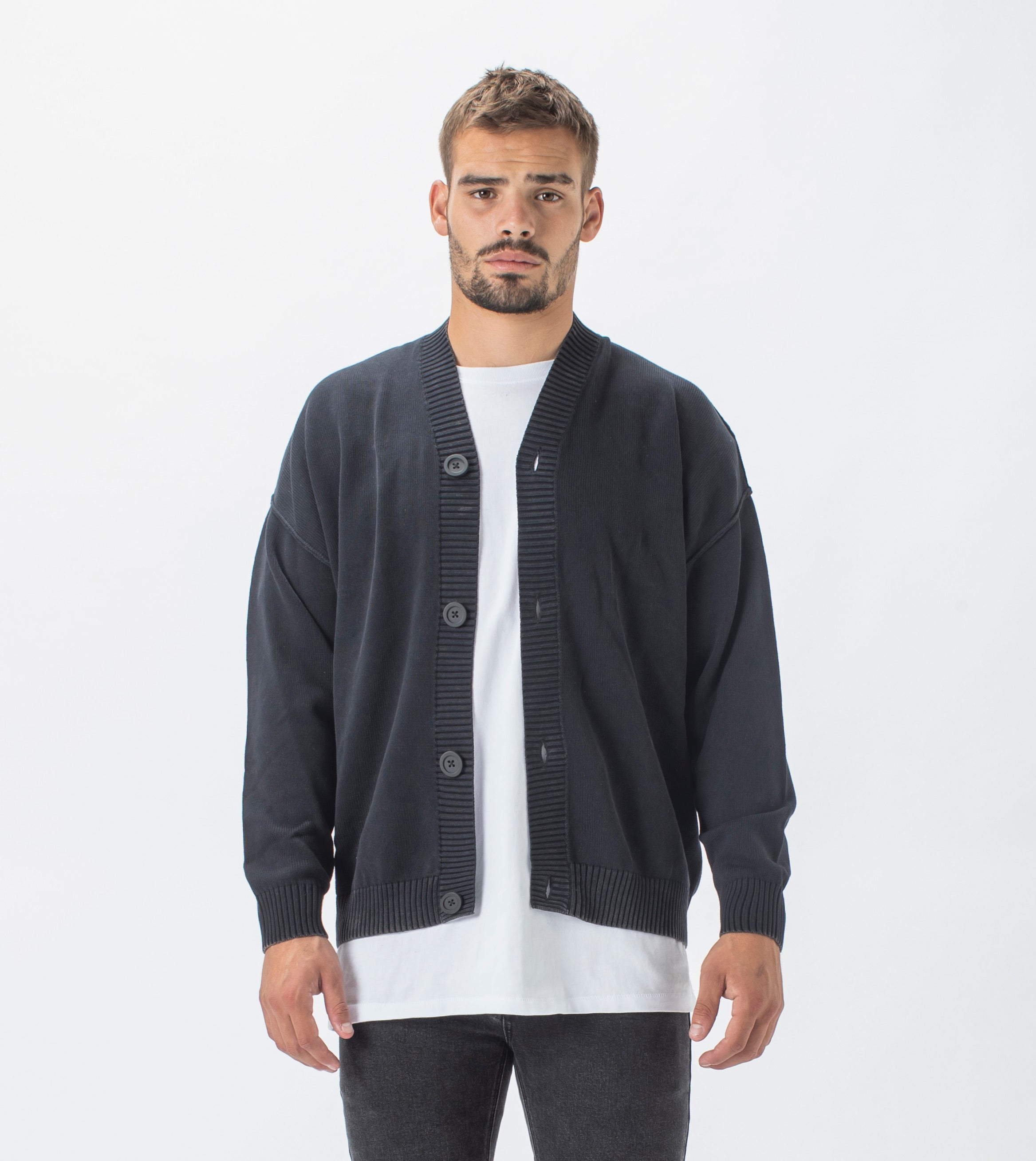 Lowgo LS Cardigan Black