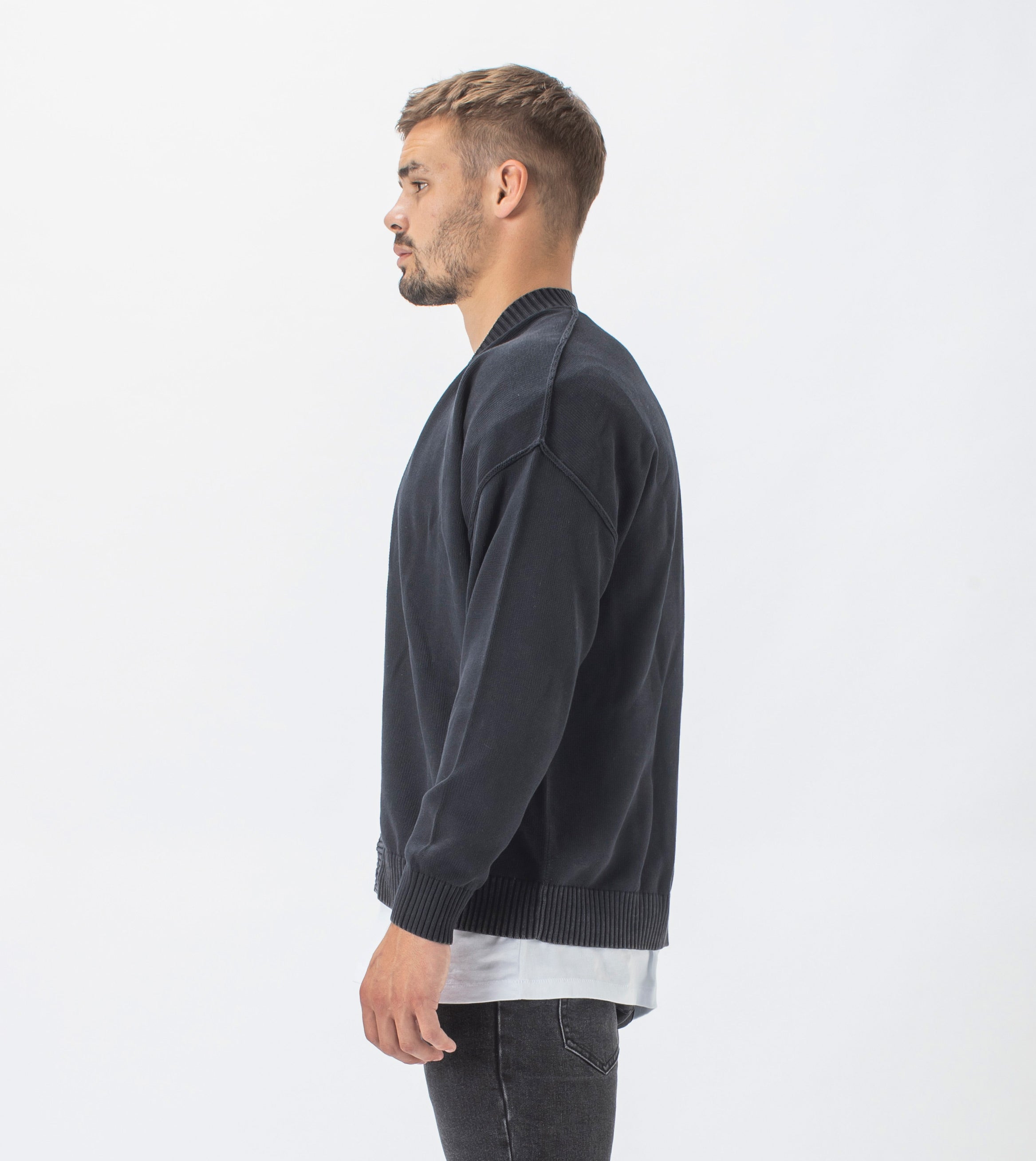 Lowgo LS Cardigan Black