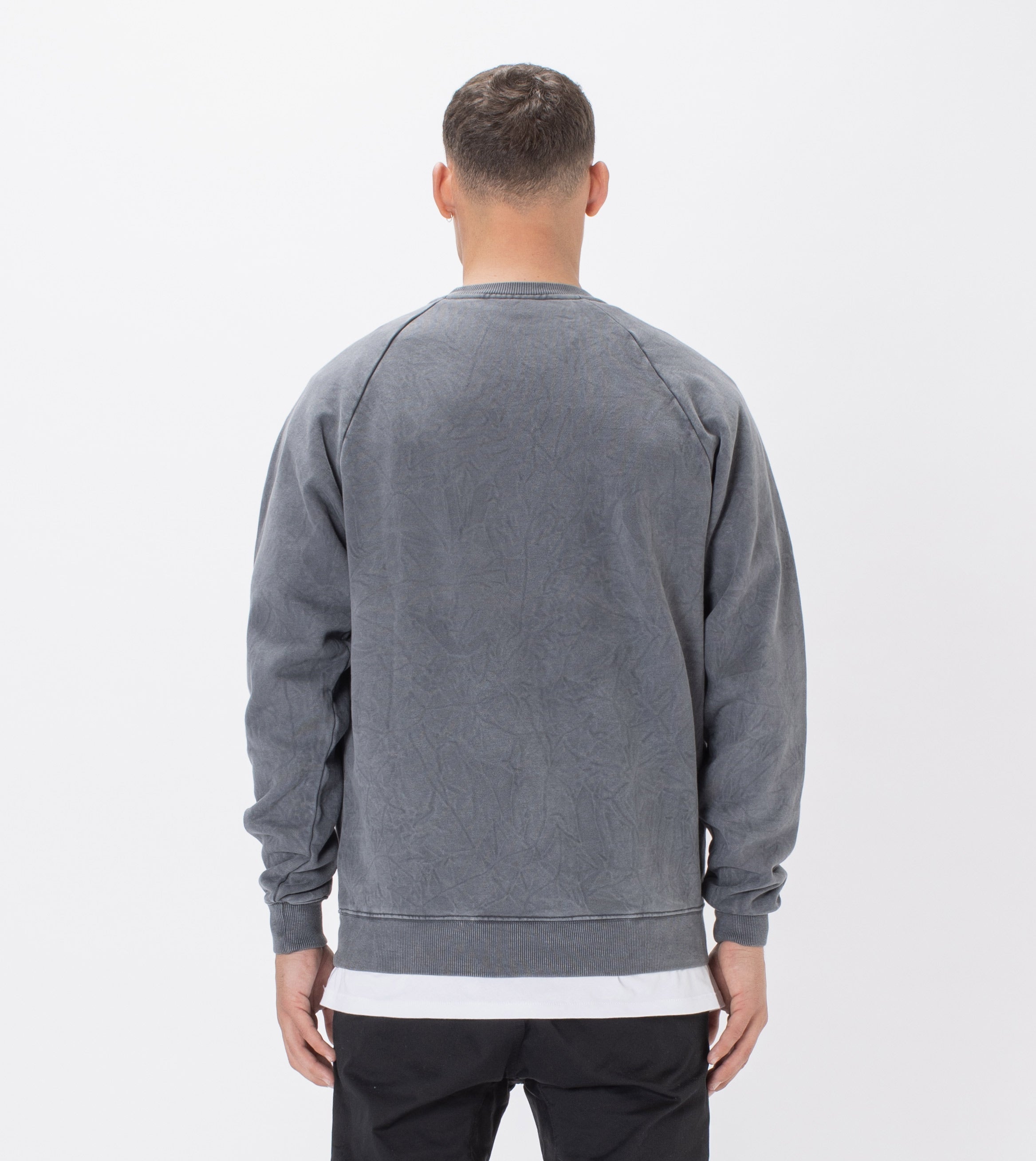 Lowgo Raglan Crew Sweat Grey Salt
