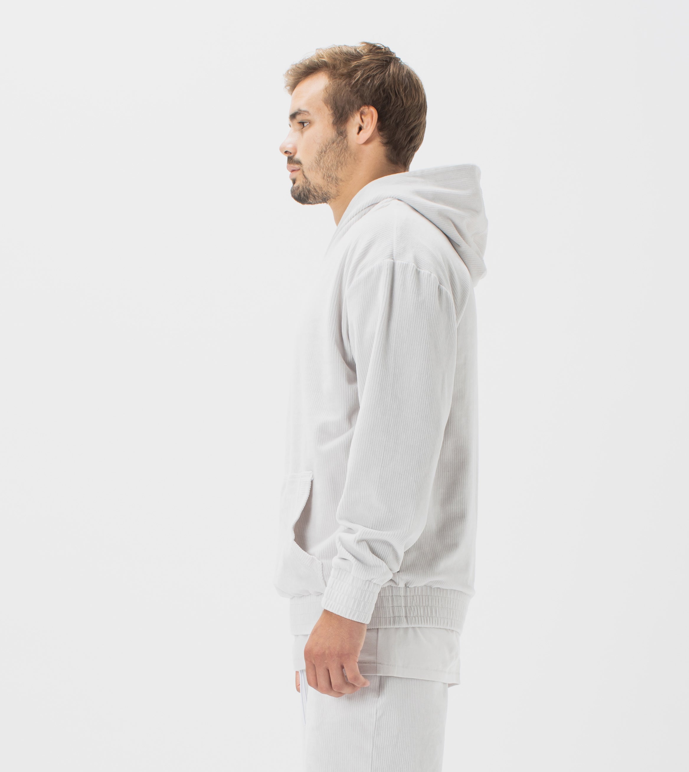 Lowgo Velour Hood Sweat Frost