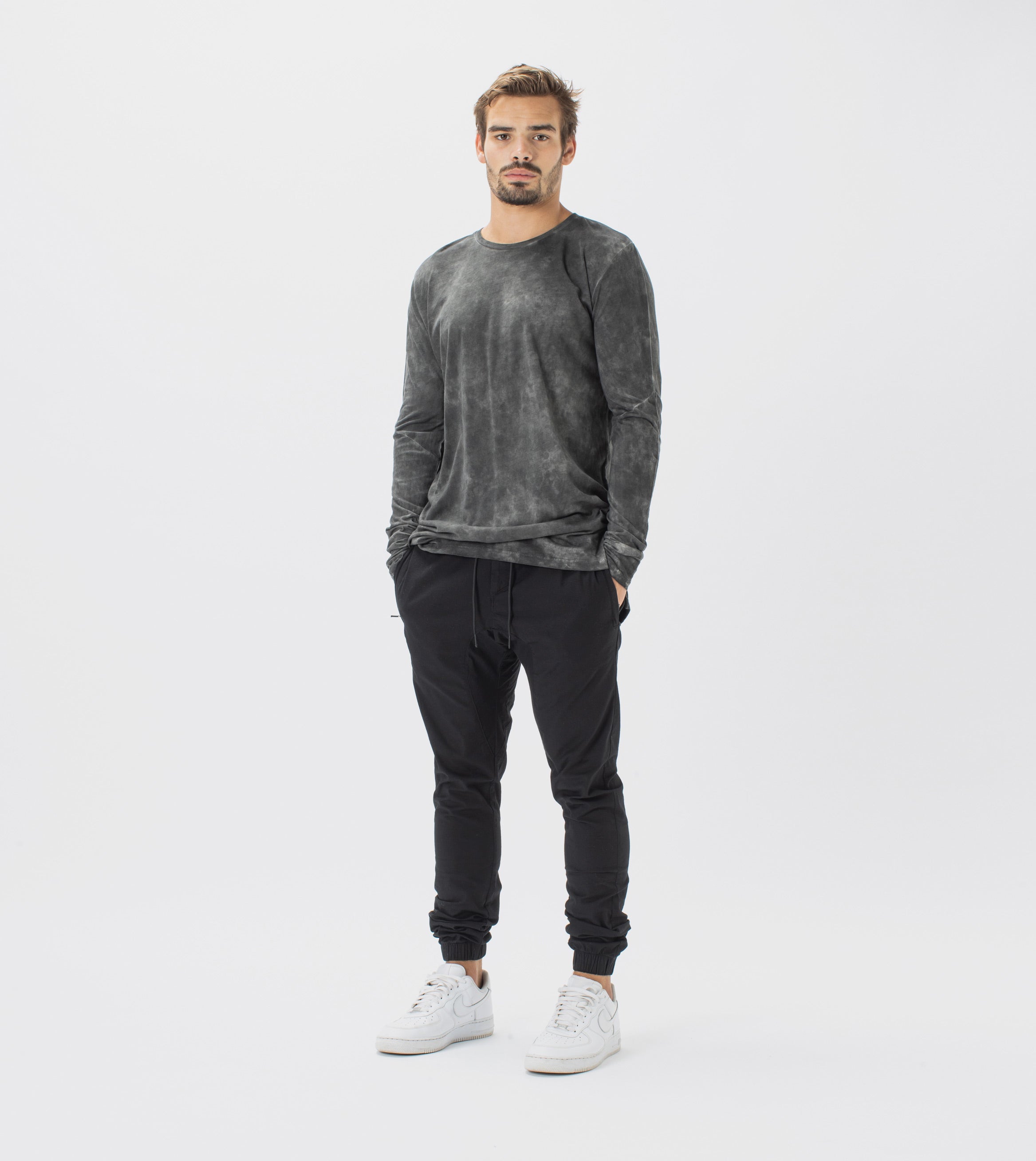 Marble Flintlock LS Tee GD Black