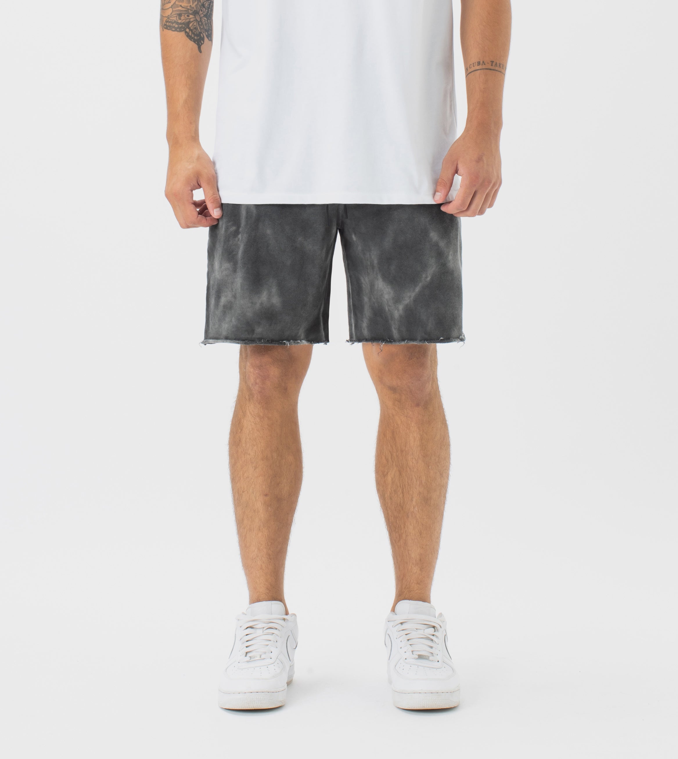 Marble Jumpa Fleece Short GD Black