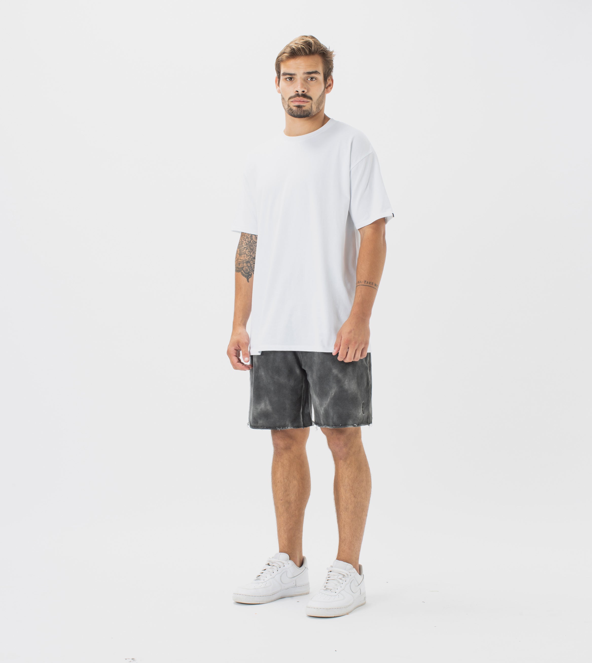 Marble Jumpa Fleece Short GD Black