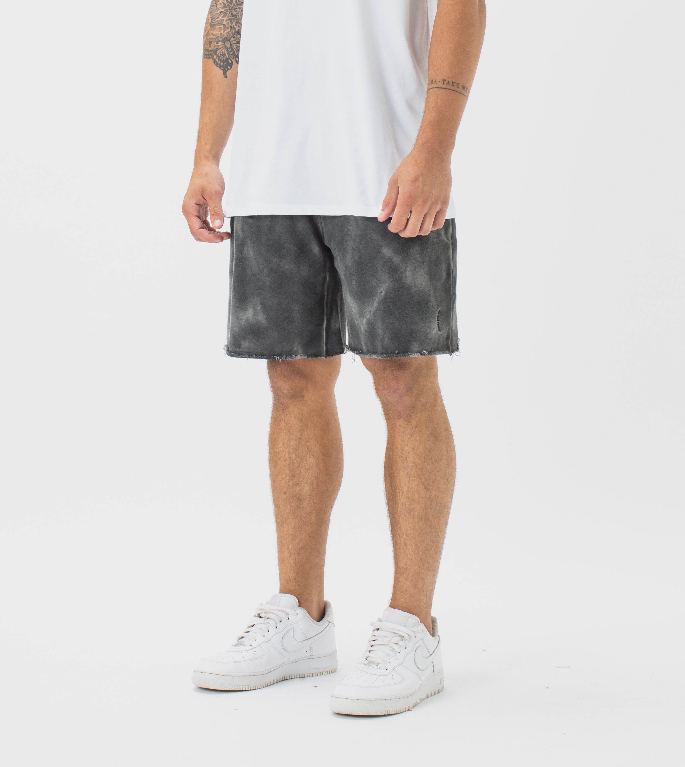 Marble Jumpa Fleece Short GD Black