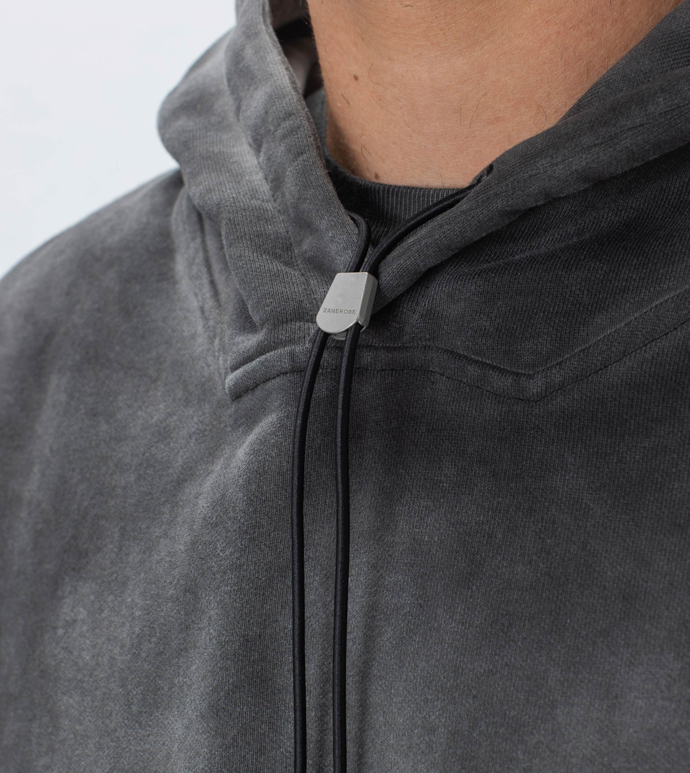 Marble Lowgo Hood Sweat GD Black