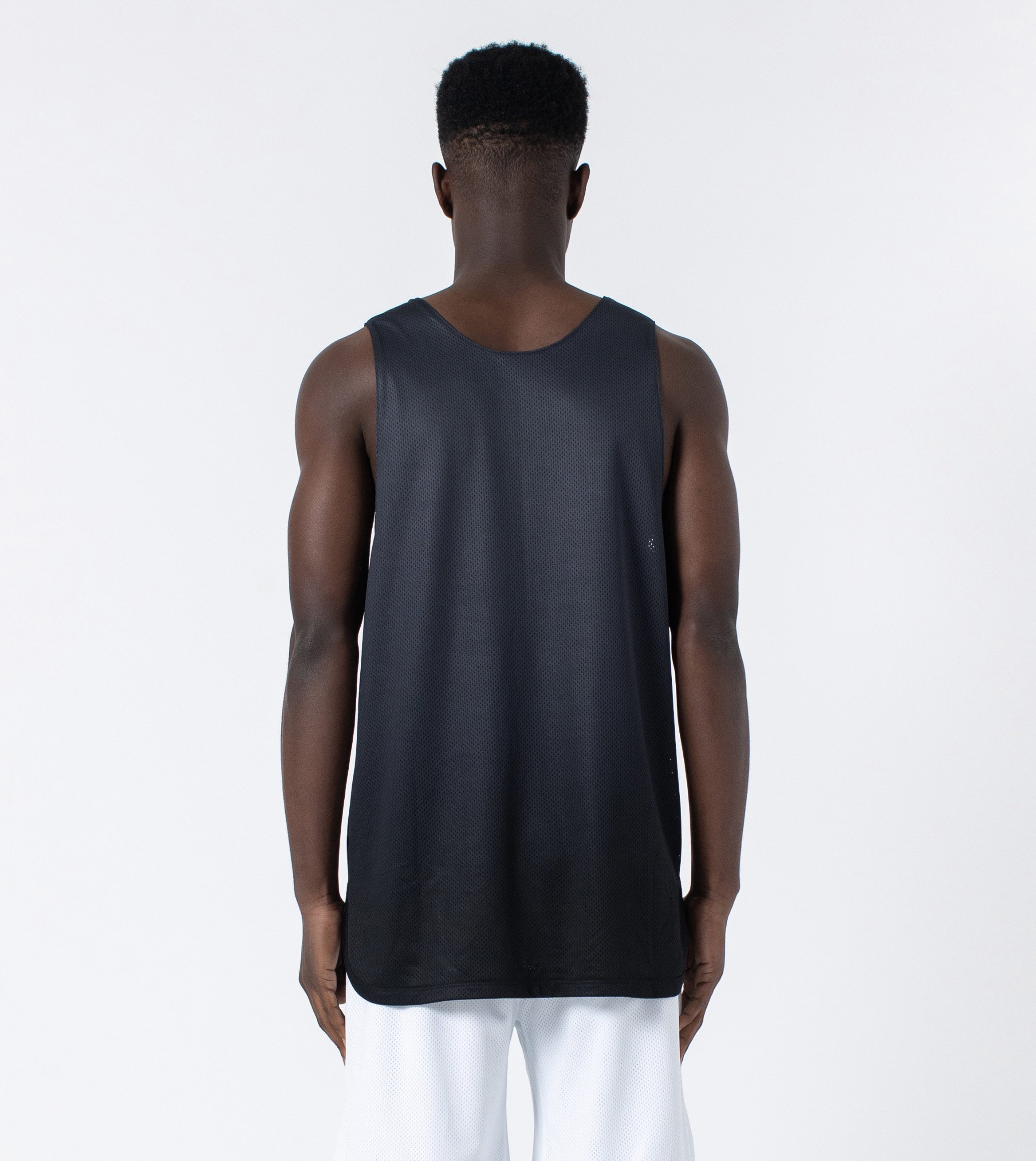 Ombre Mesh Rugger Tank Black/Grey
