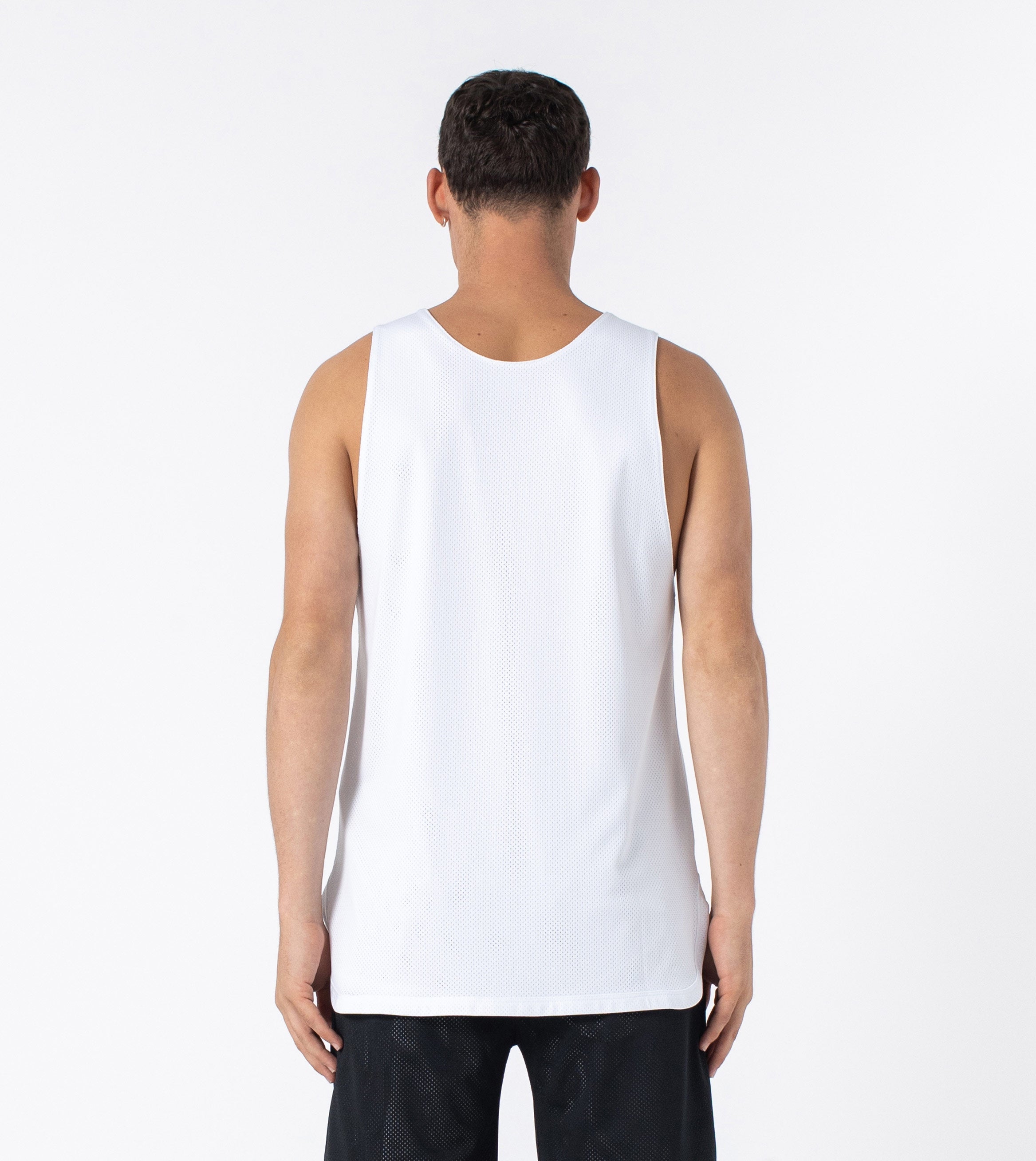 Mesh Rugger Tank White