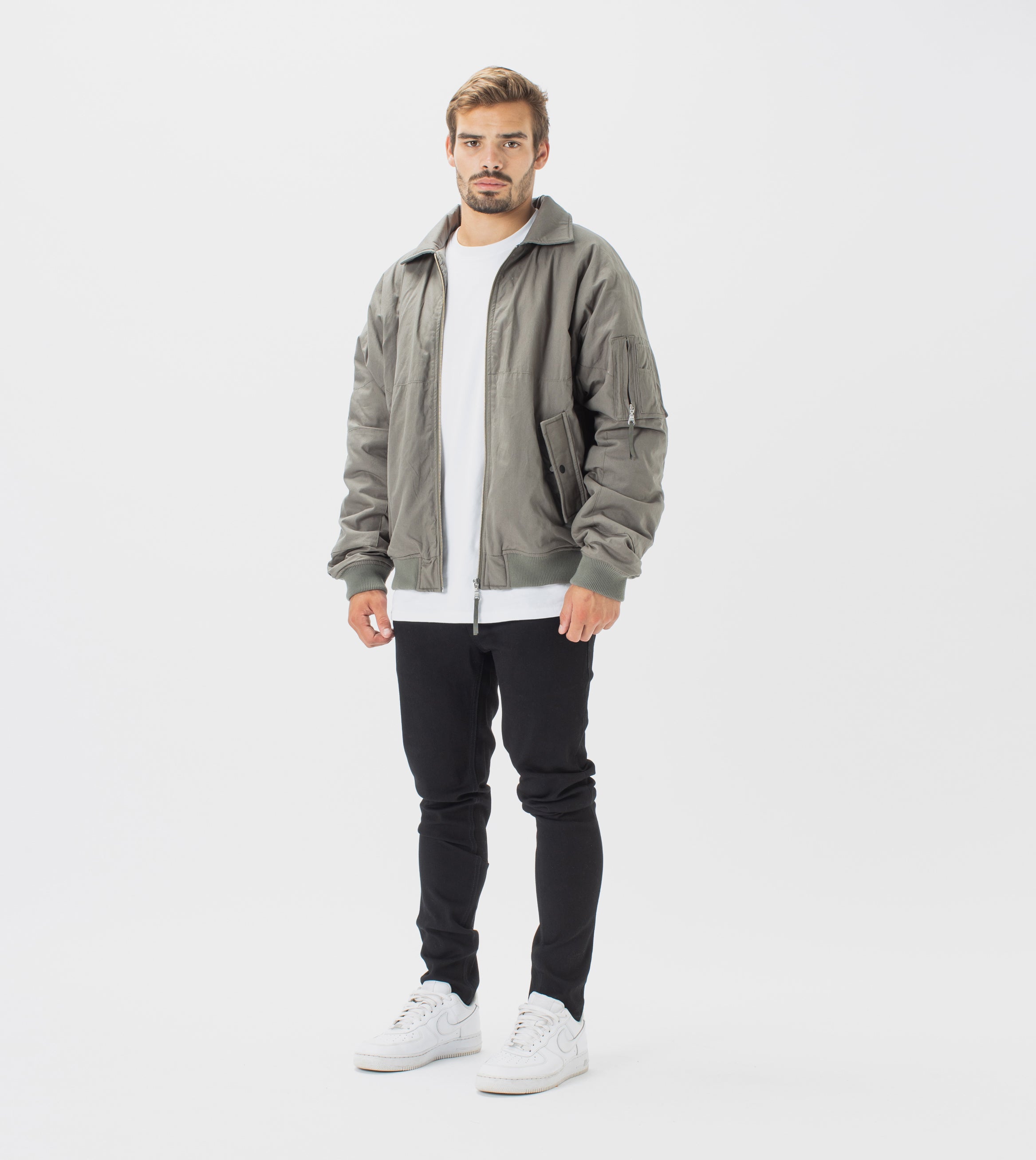 Militat Bomber Jacket Dk Moss