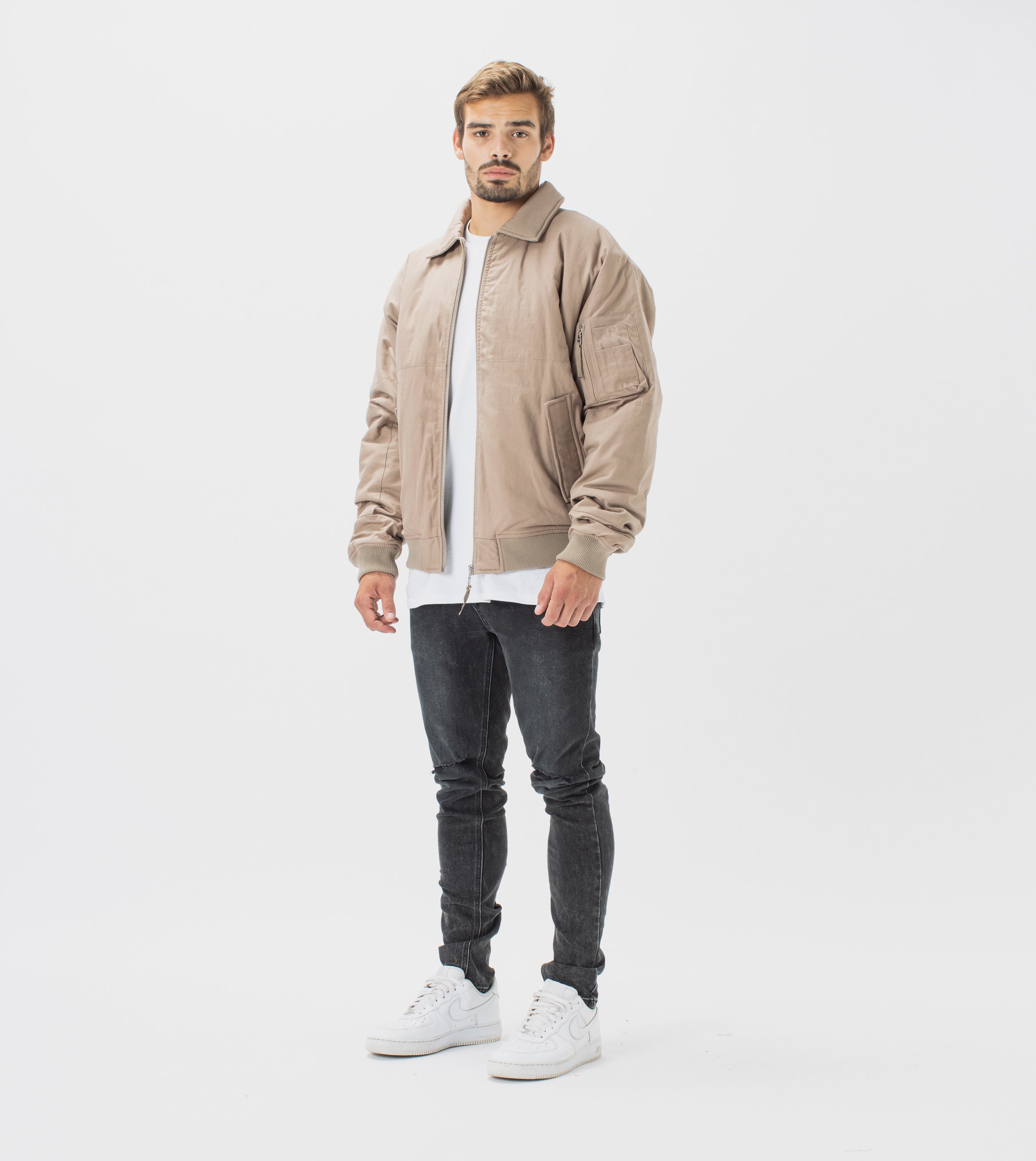 Militat Bomber Jacket Sandstone